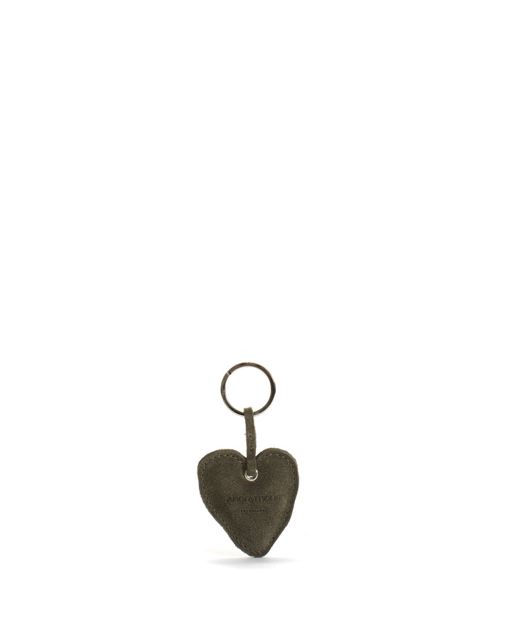 anonymous copenhagen Keyring Calf suede Moss green
