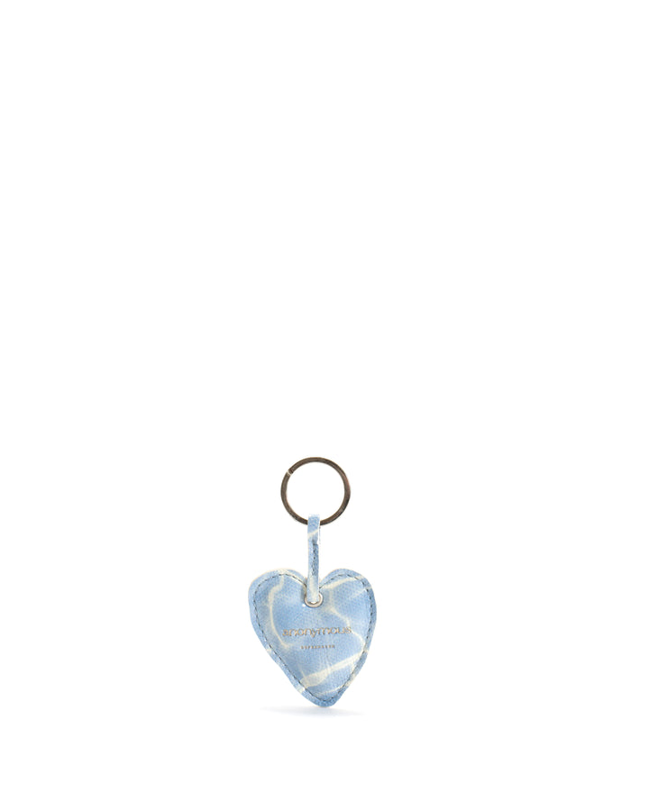 anonymous copenhagen Keyring Silky lamb print Pool blue