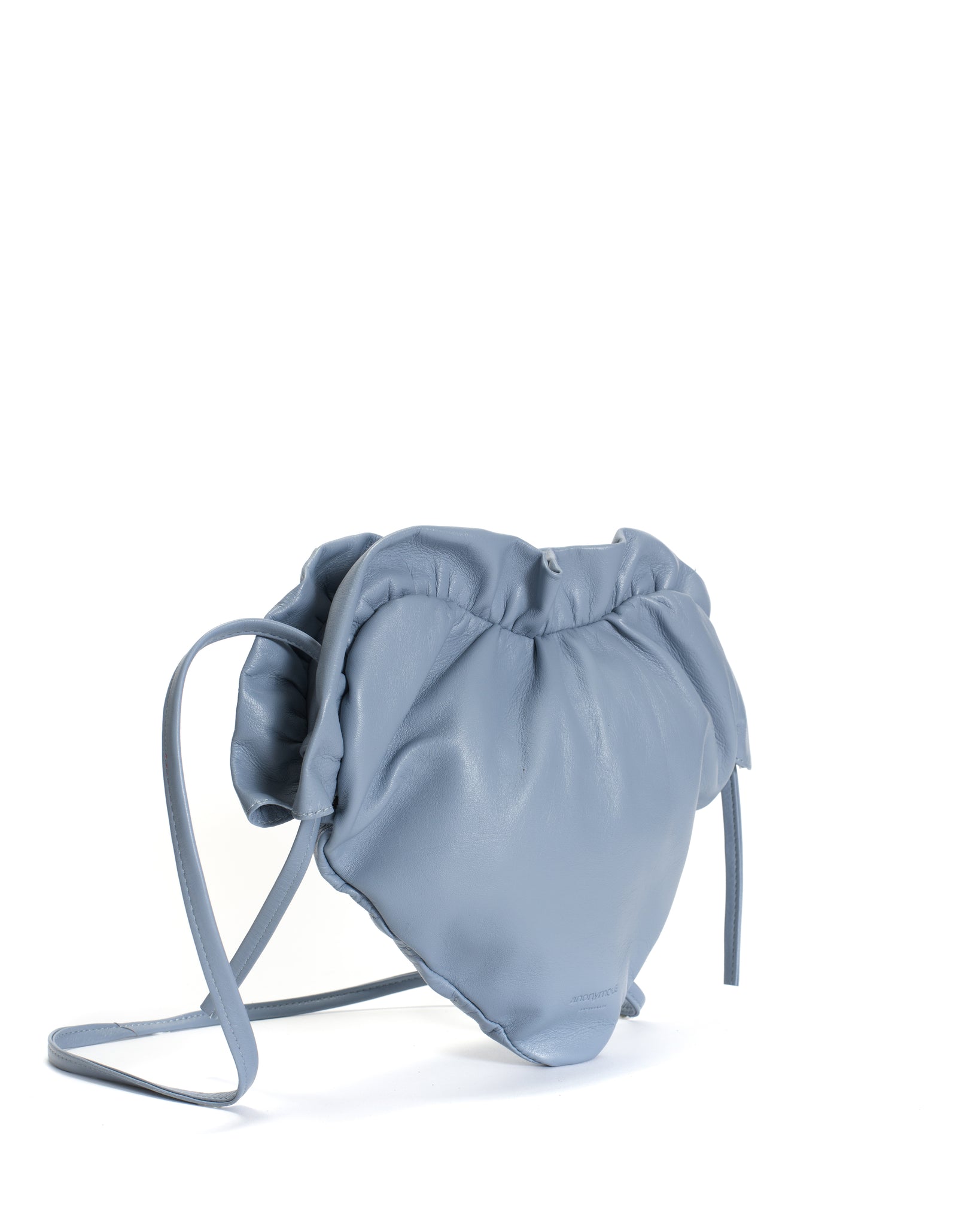 Zally heart bag Shiny lamb Sky blue - Anonymous Copenhagen