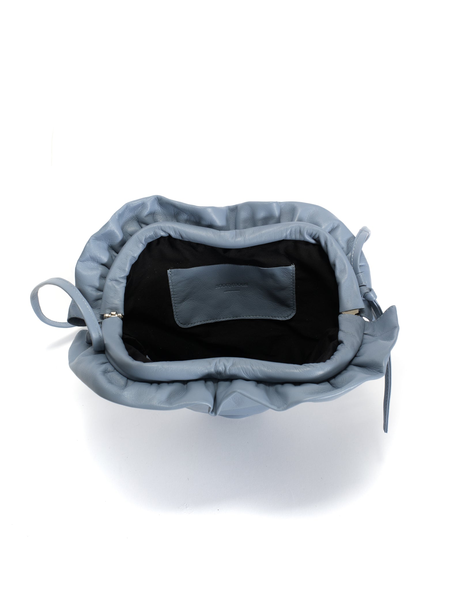Zally heart bag Shiny lamb Sky blue - Anonymous Copenhagen