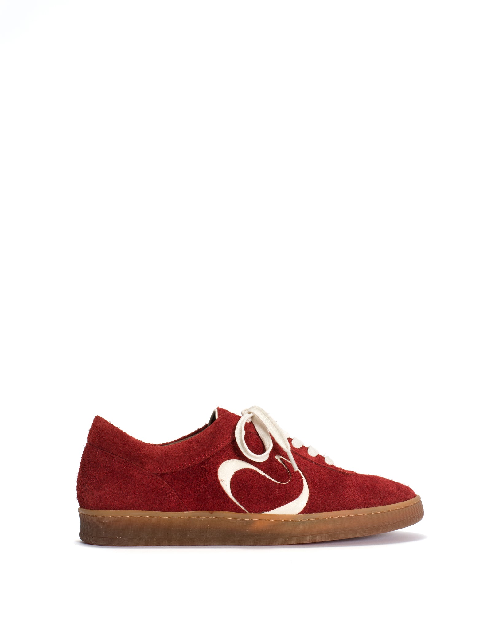 Blaire hevea Plushed calf suede Ruby red - Anonymous Copenhagen