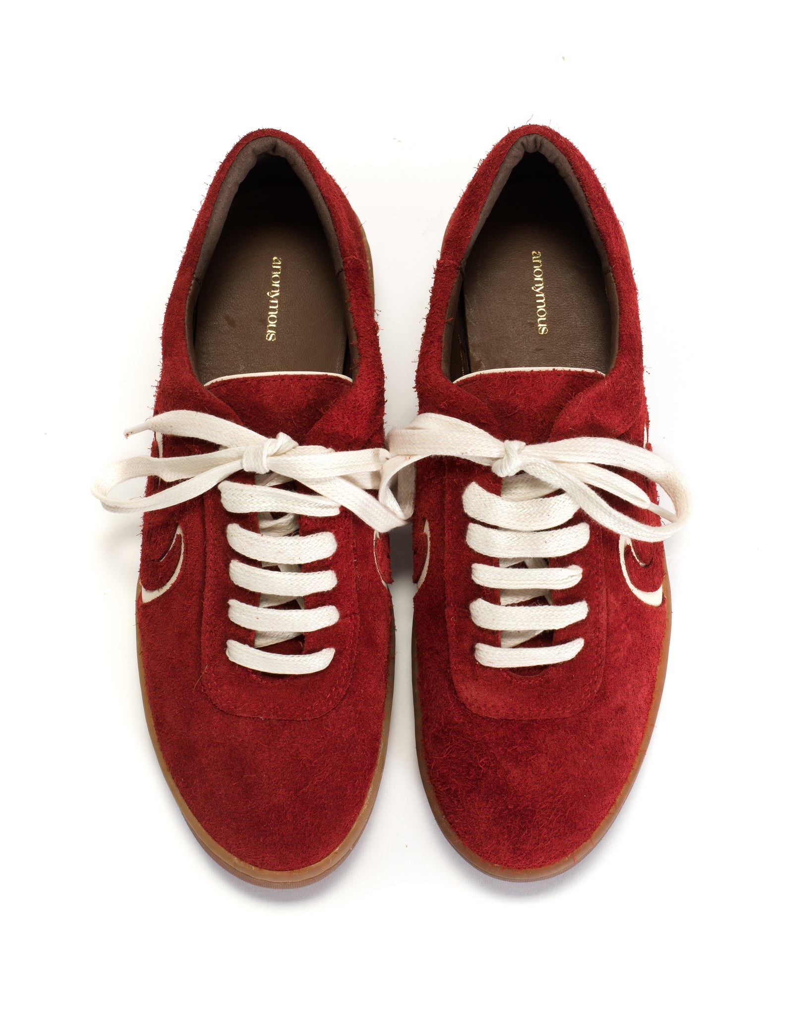 Blaire hevea Plushed calf suede Ruby red - Anonymous Copenhagen