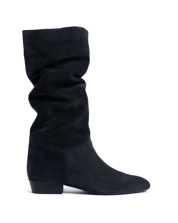 anonymous copenhagen Jasmina 20 Calf suede u0026 sleek leather Dark blue