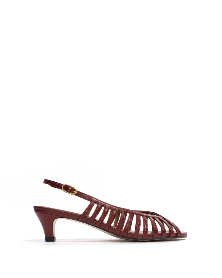 anonymous copenhagen Carminho 40 stiletto Shiny lamb Pomegranate