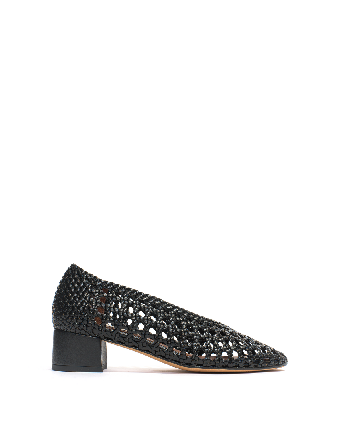 Sessi 40 hand-braided Hand-braided leather Black