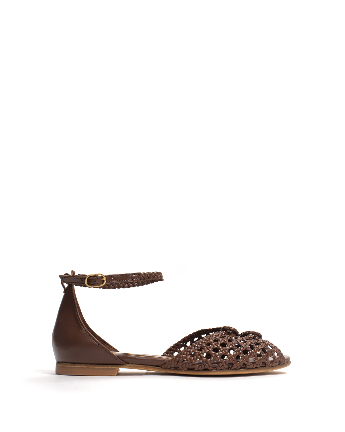 Lucy 10 hand-braided Hand-braided leather Chocolate