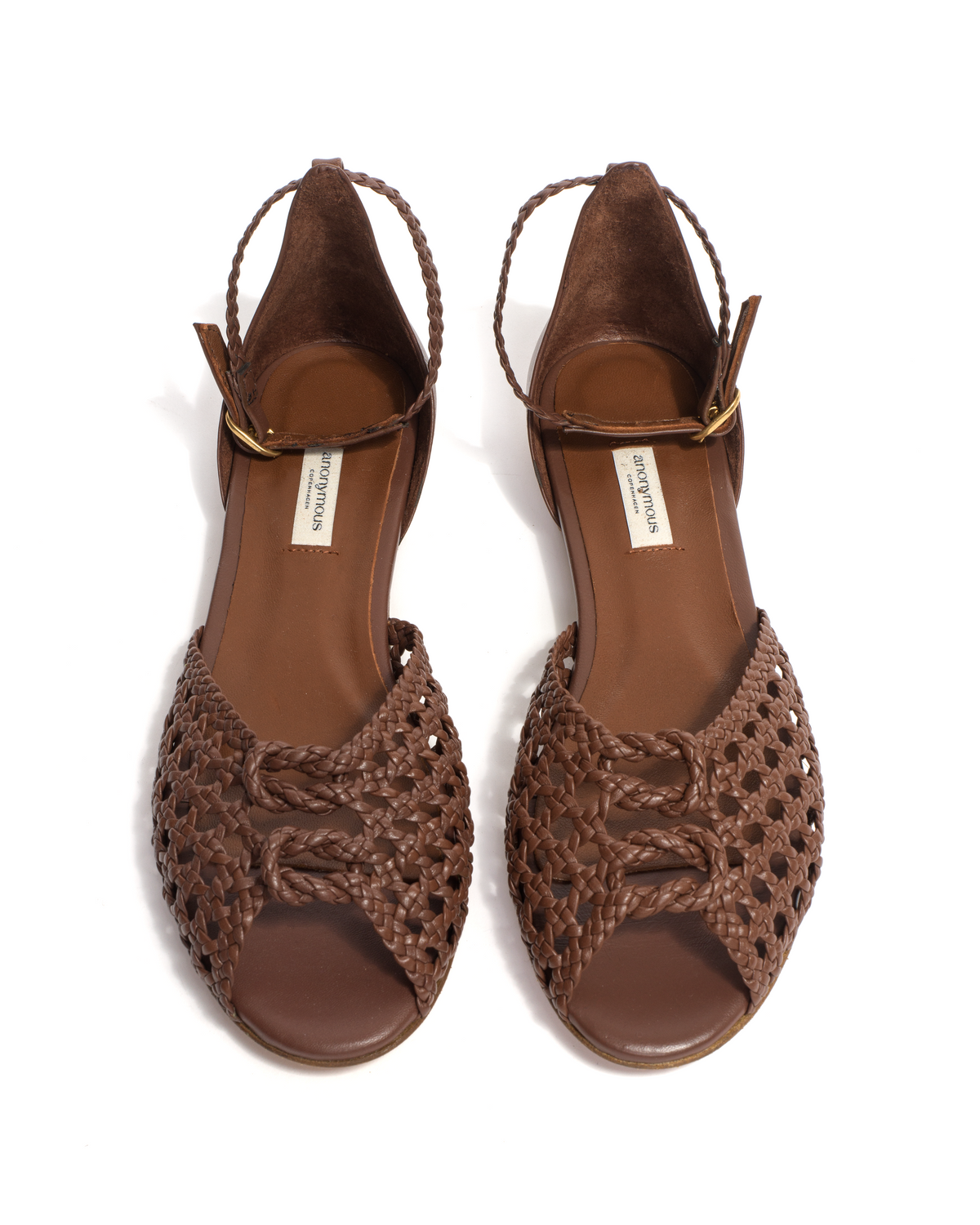Lucy 10 hand-braided Hand-braided leather Chocolate