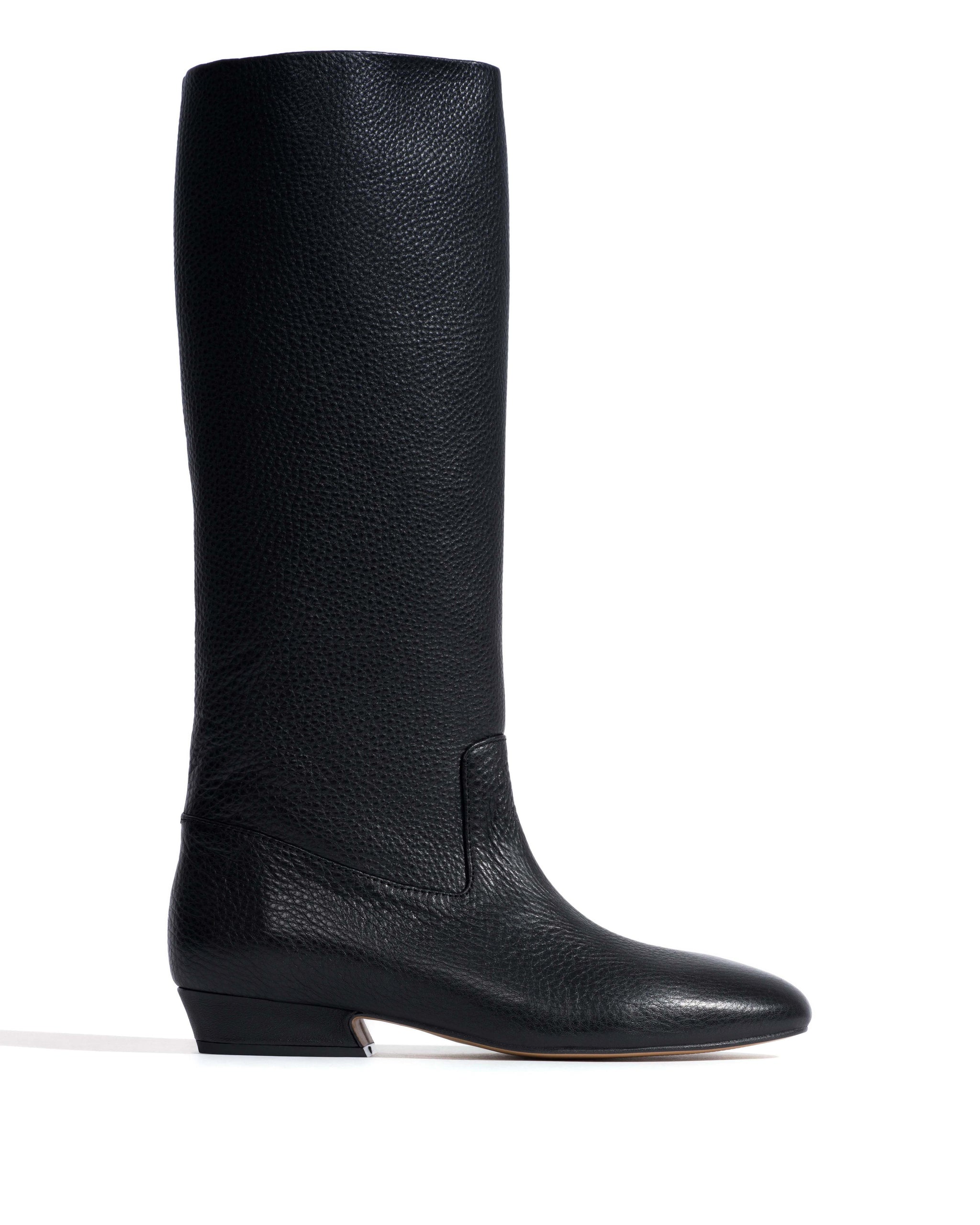 Trina 25 Natural grain soft calf Black