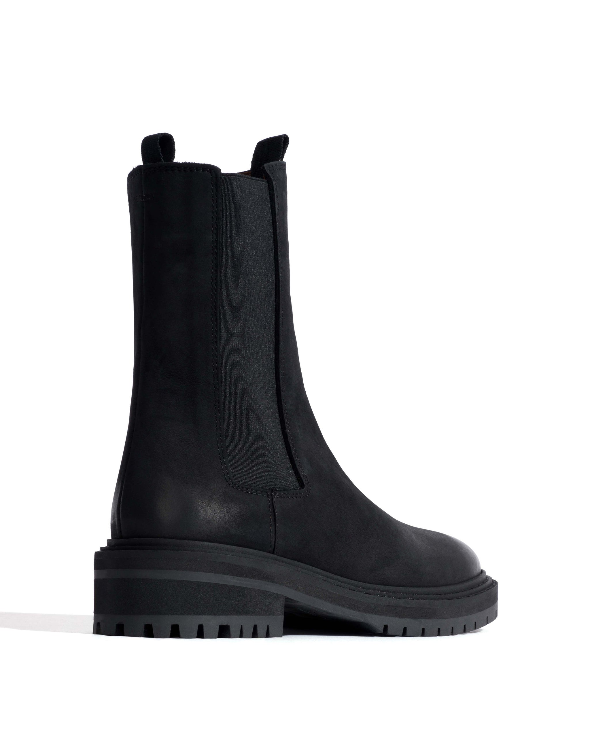 Haily high cut Soft nubuck calf Black