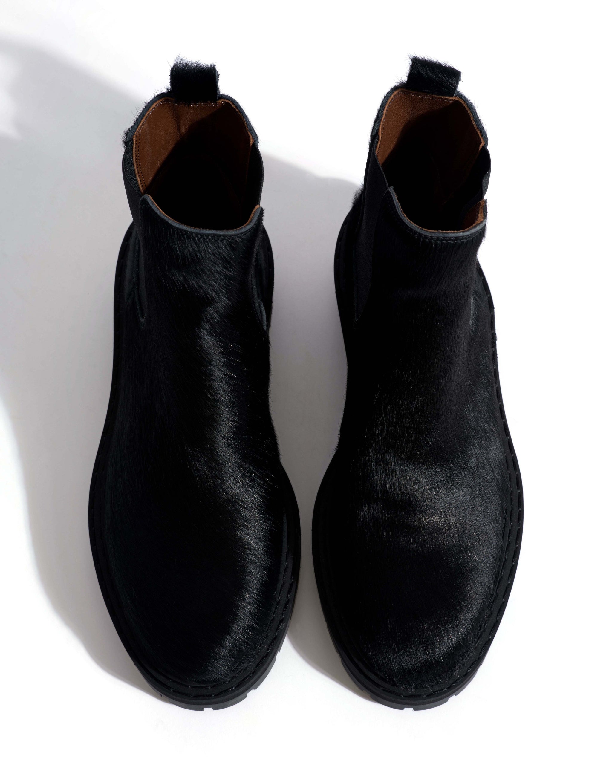Haily low cut Calf hair Black