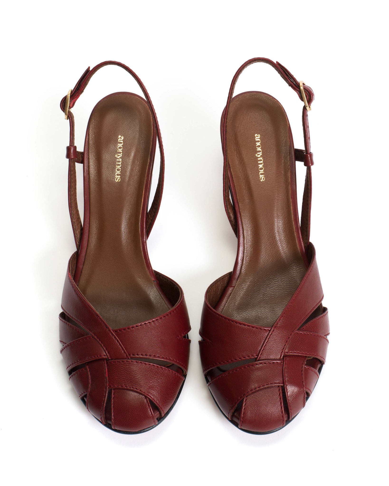 Banie 50 stiletto Shiny lamb Pomegranate - Anonymous Copenhagen