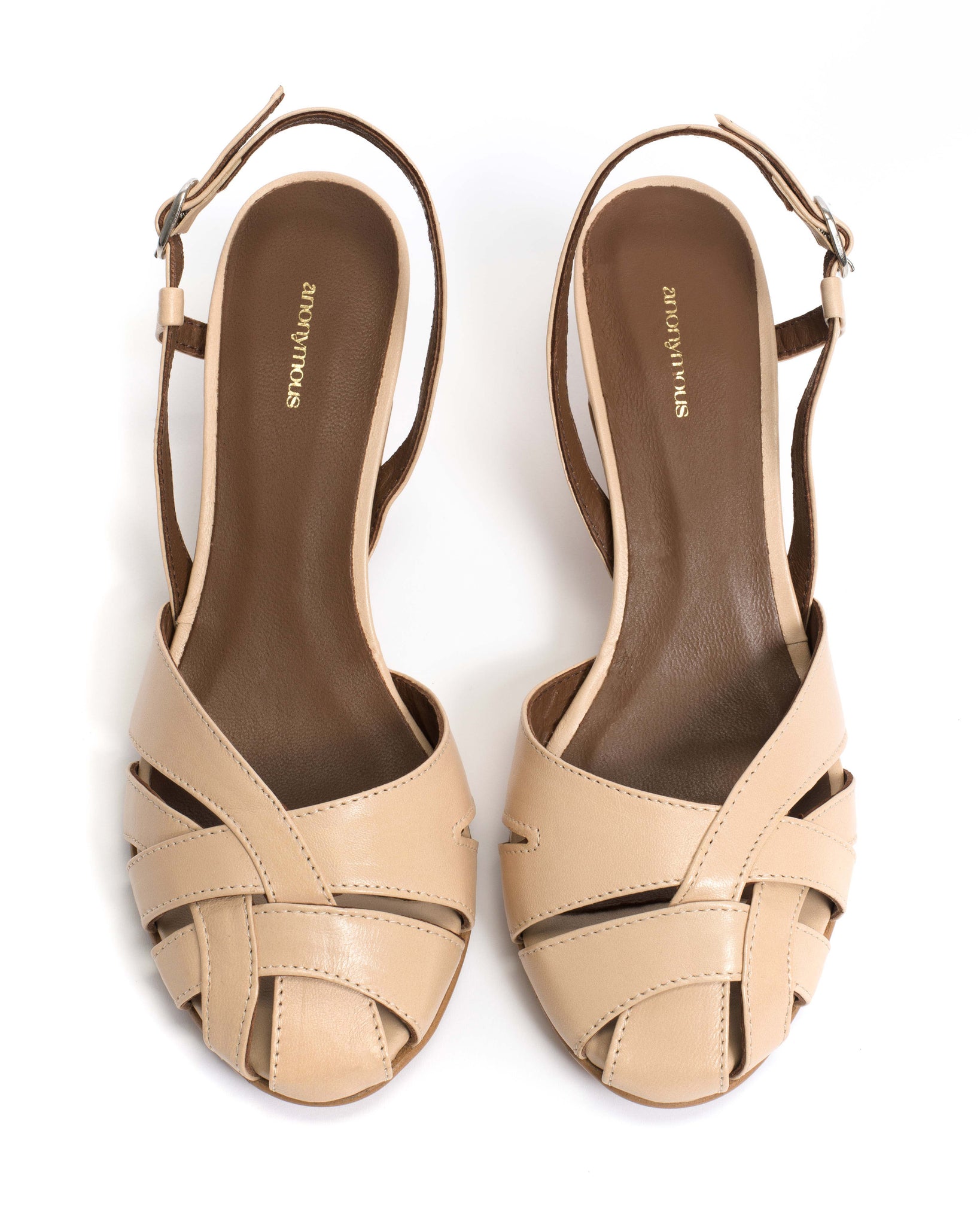 Banie 50 stiletto Shiny lamb Vanilla cream - Anonymous Copenhagen