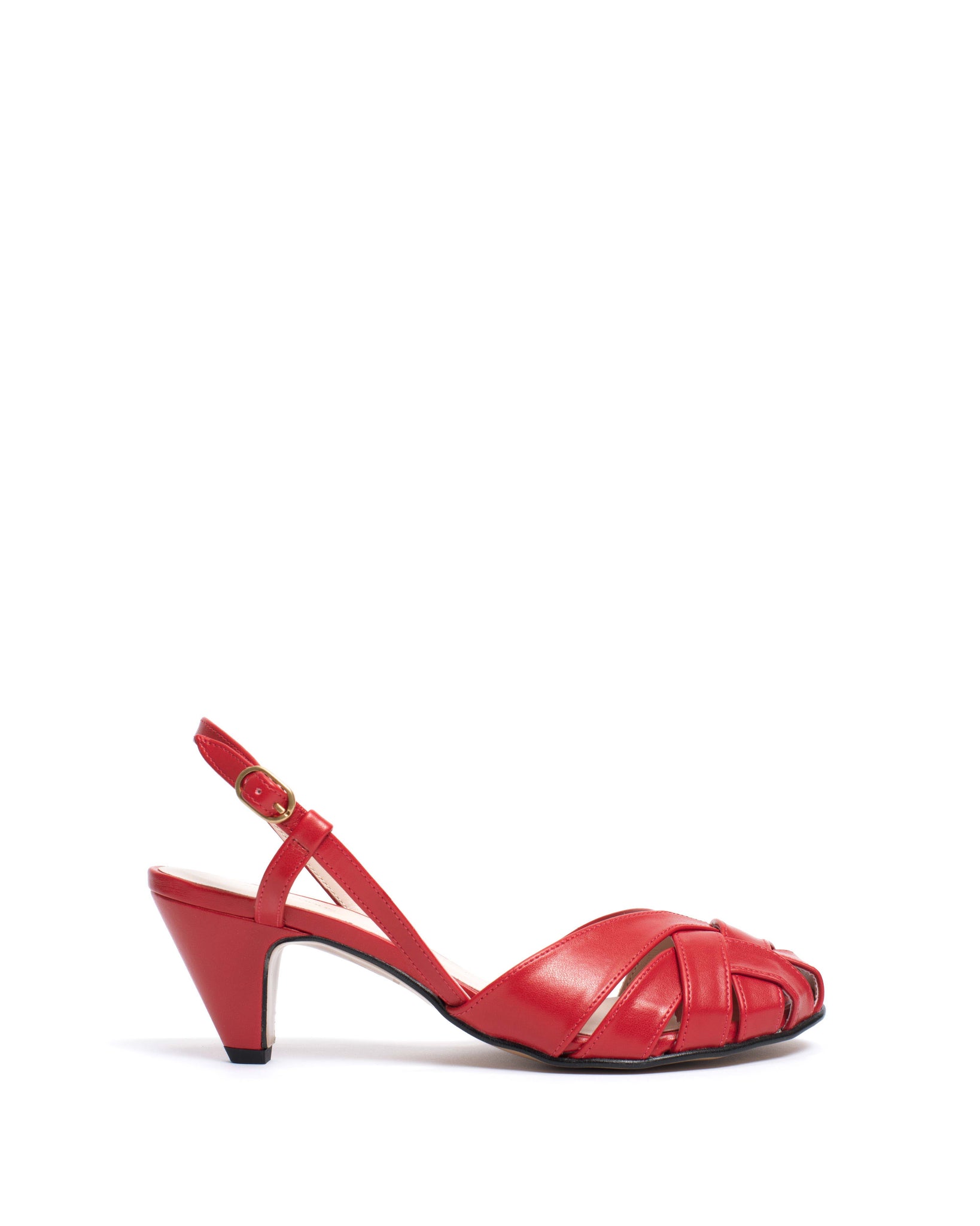 Banie 50 stiletto Soft vegan Ruby red - Anonymous Copenhagen