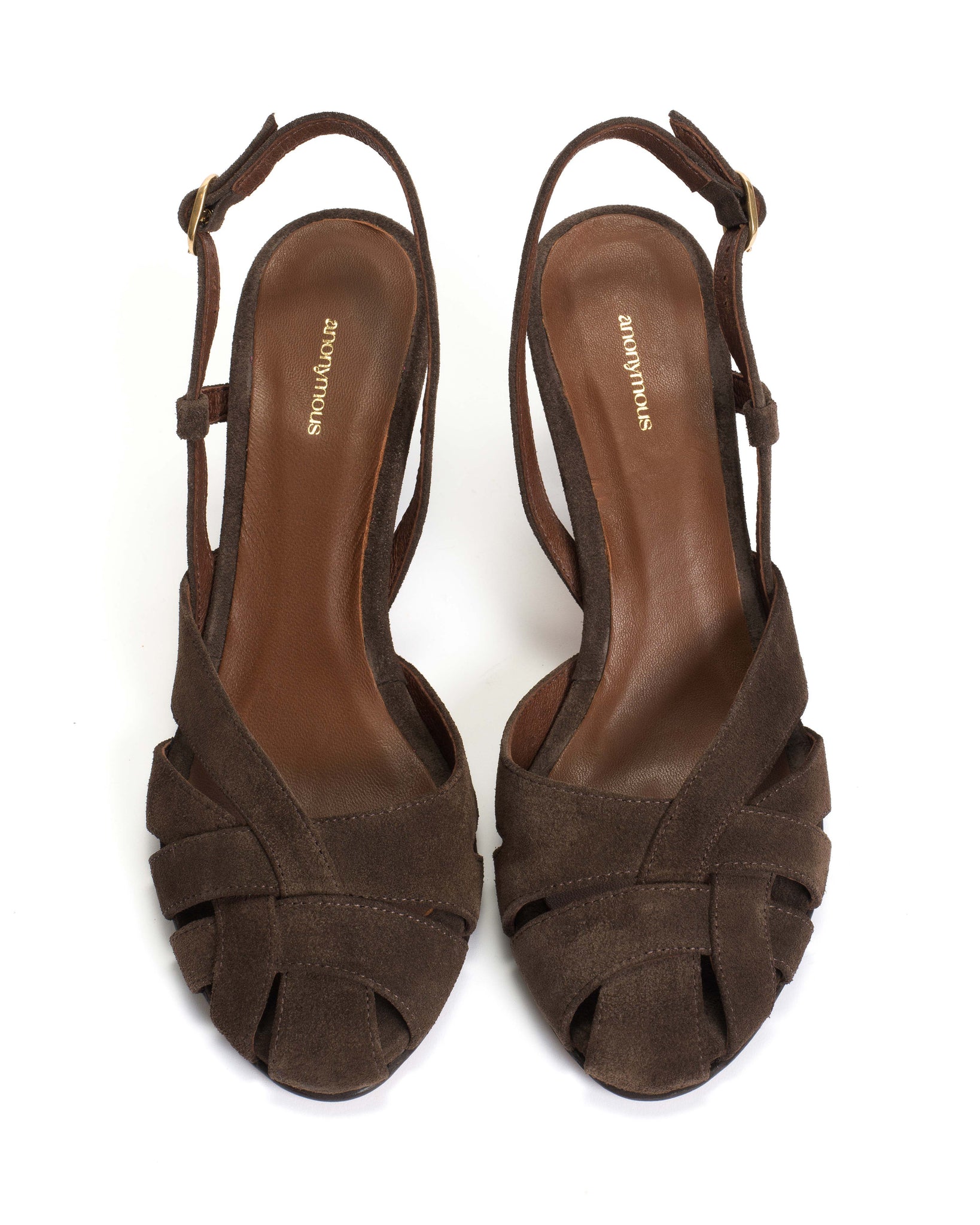 Banie 75 Calf suede Coffee brown - Anonymous Copenhagen