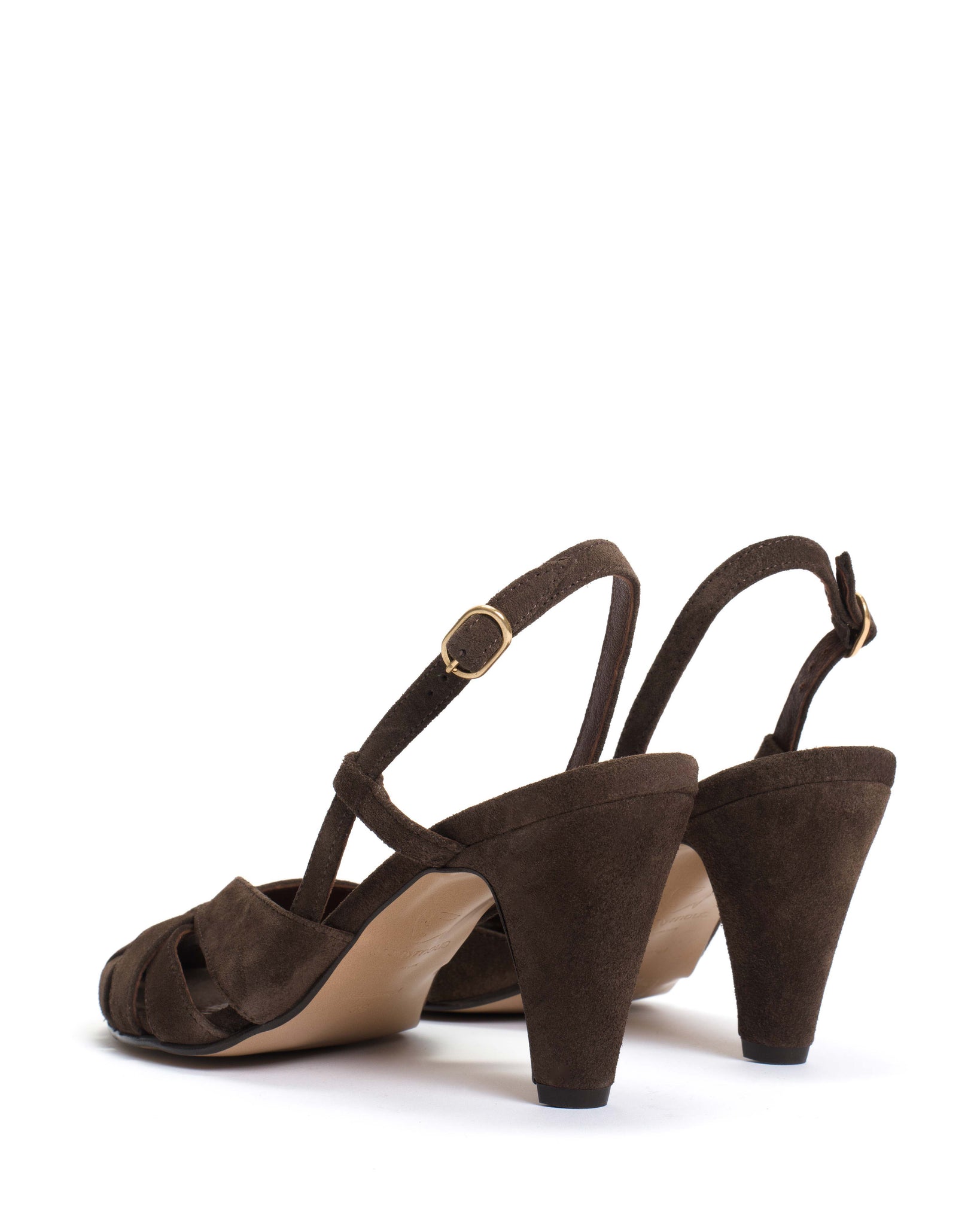 Banie 75 Calf suede Coffee brown - Anonymous Copenhagen