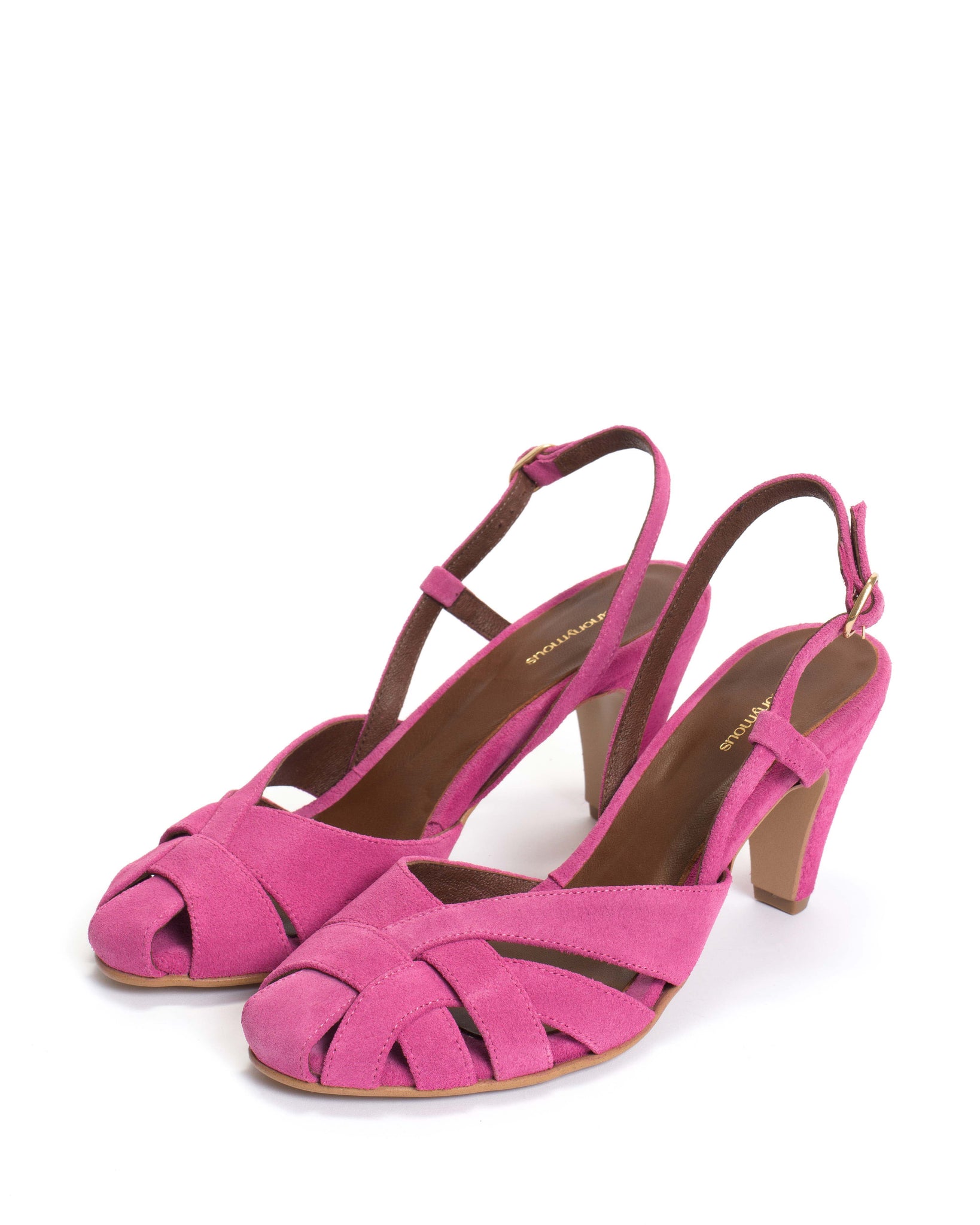 Banie 75 Calf suede Raspberry sorbet - Anonymous Copenhagen