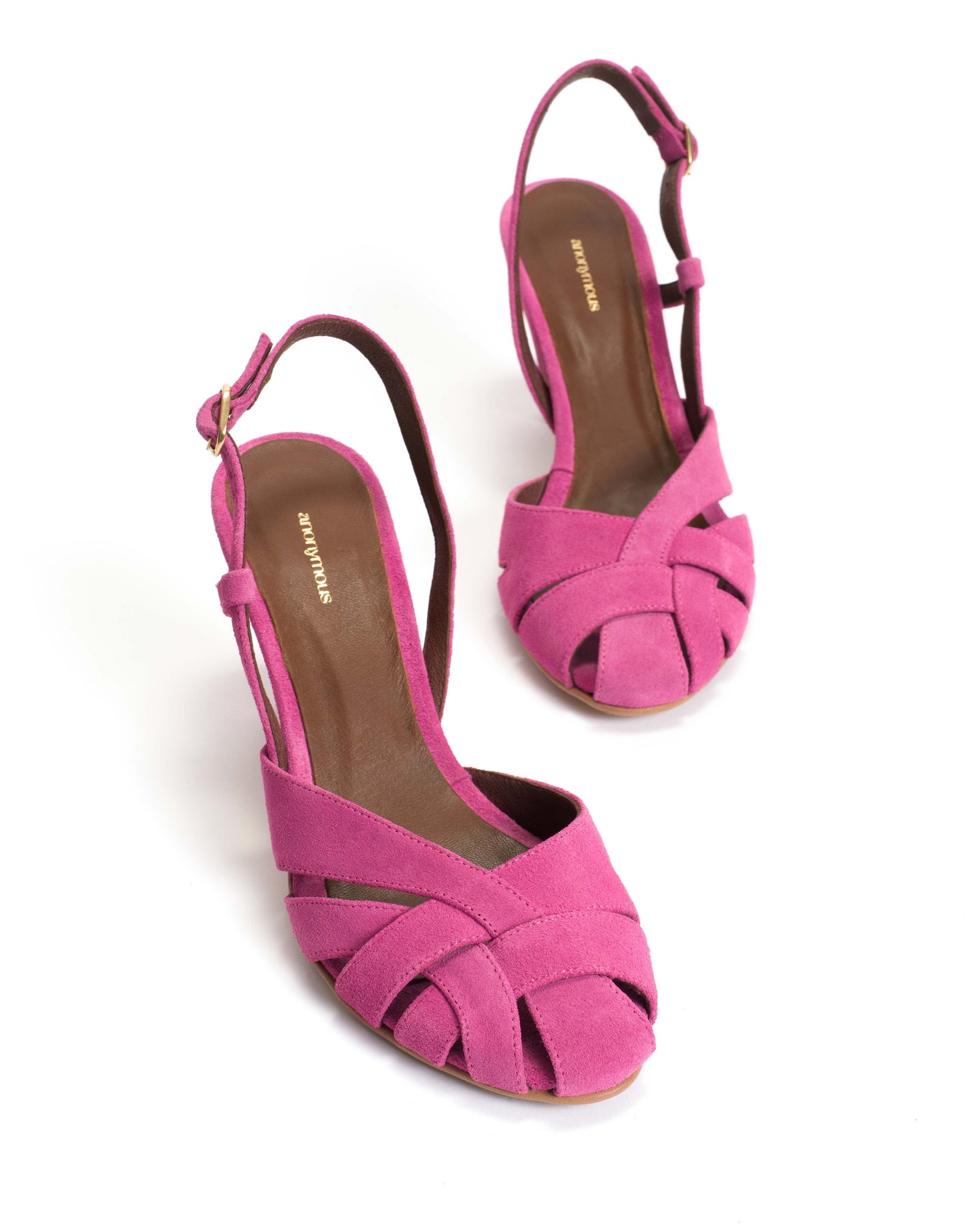 Banie 75 Calf suede Raspberry sorbet - Anonymous Copenhagen