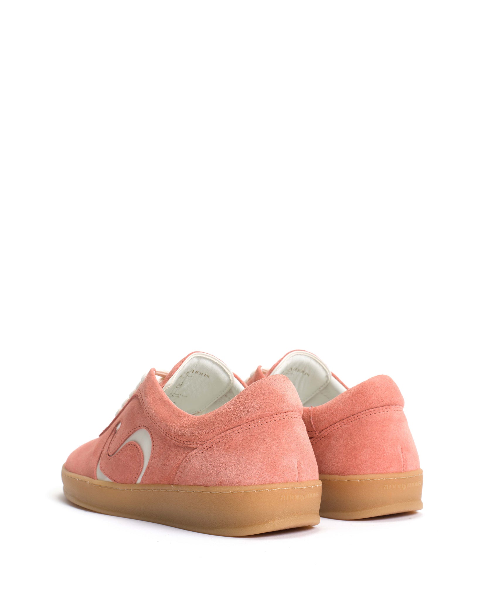 Blaire Calf suede & polished soft calf Coral pink & sand white - Anonymous Copenhagen