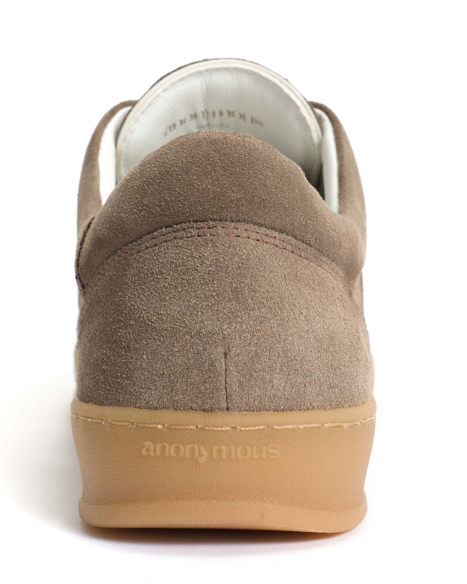 Blaire Calf suede & polished soft calf Mushroom & sand white - Anonymous Copenhagen