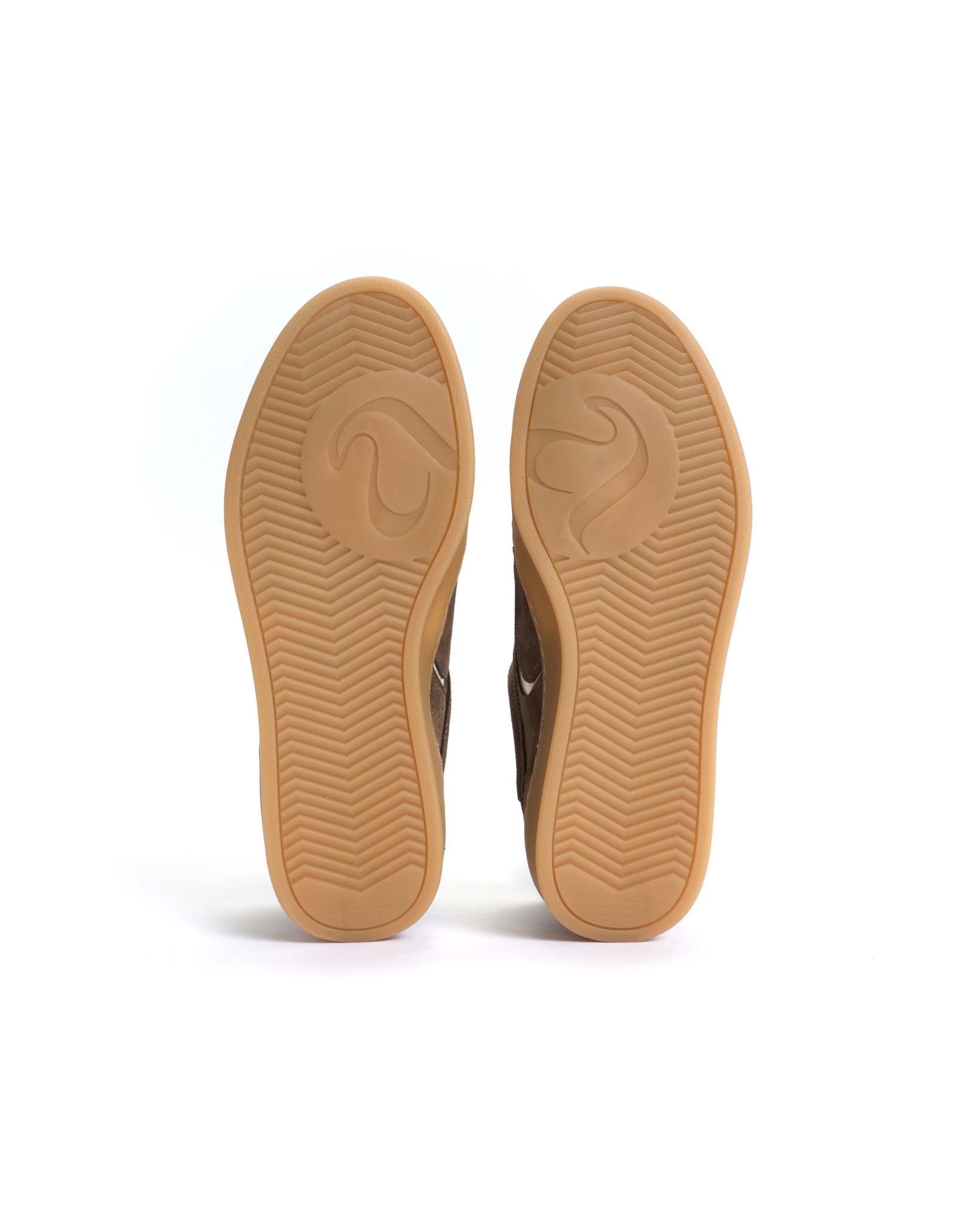 Blaire Calf suede & polished soft calf Dark taupe & white sand - Anonymous Copenhagen