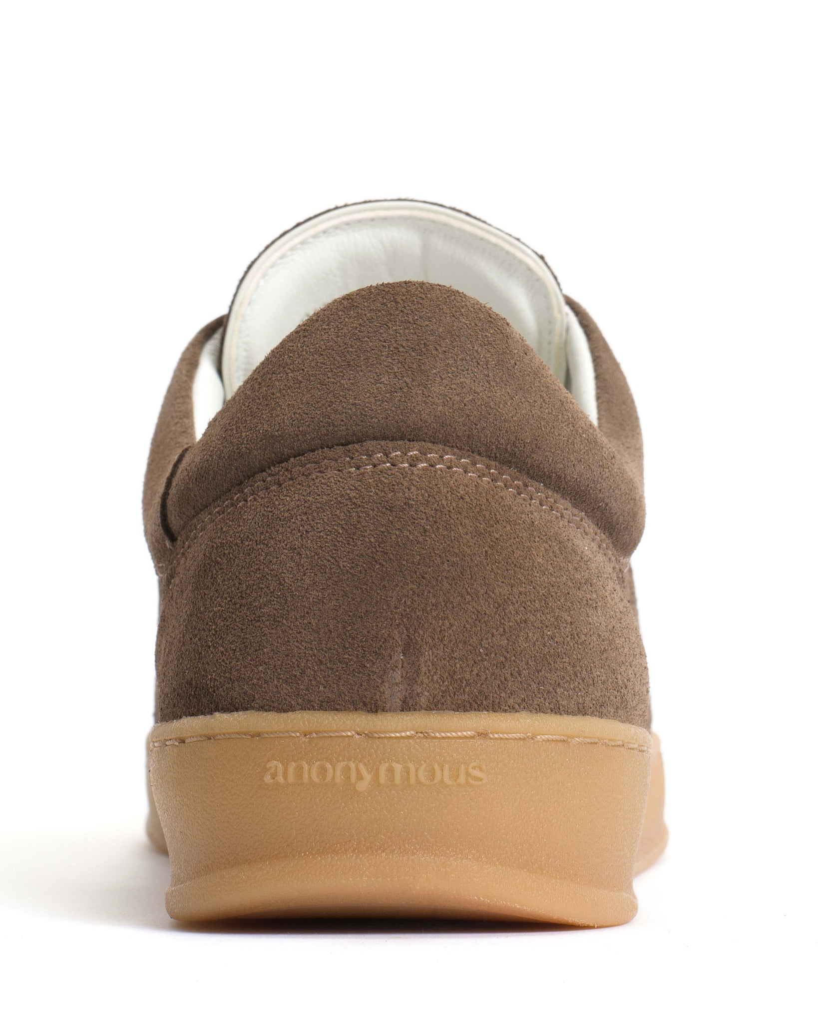 Blaire Calf suede & polished soft calf Dark taupe & white sand - Anonymous Copenhagen