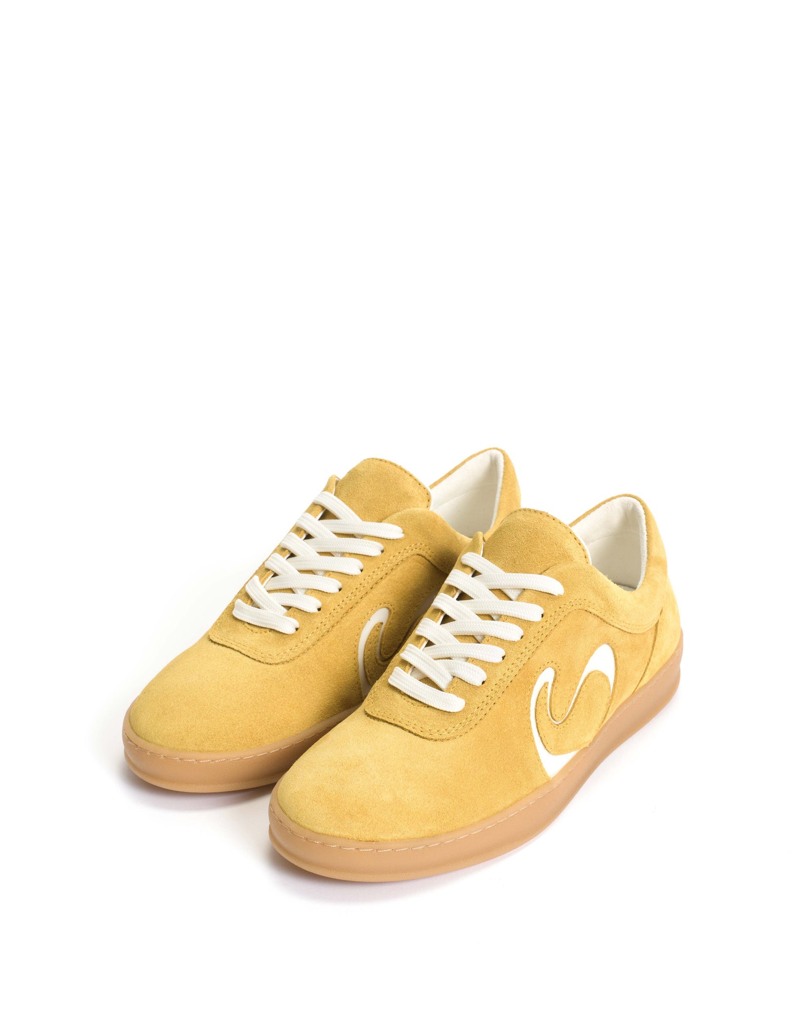 Blaire Calf suede & polished soft calf Pineapple ice & sand white - Anonymous Copenhagen