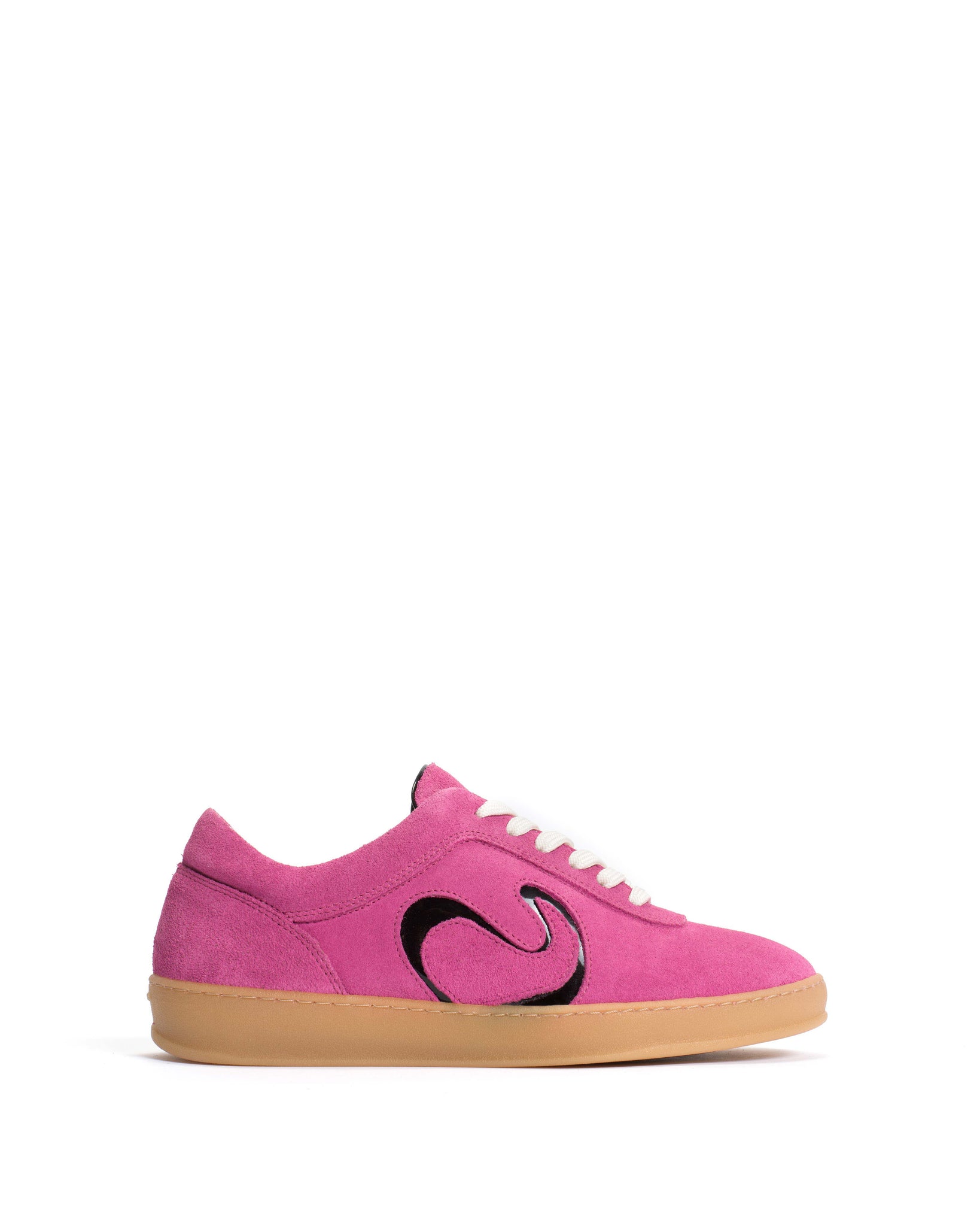 Blaire Calf suede & polished soft calf Raspberry sorbet & black - Anonymous Copenhagen