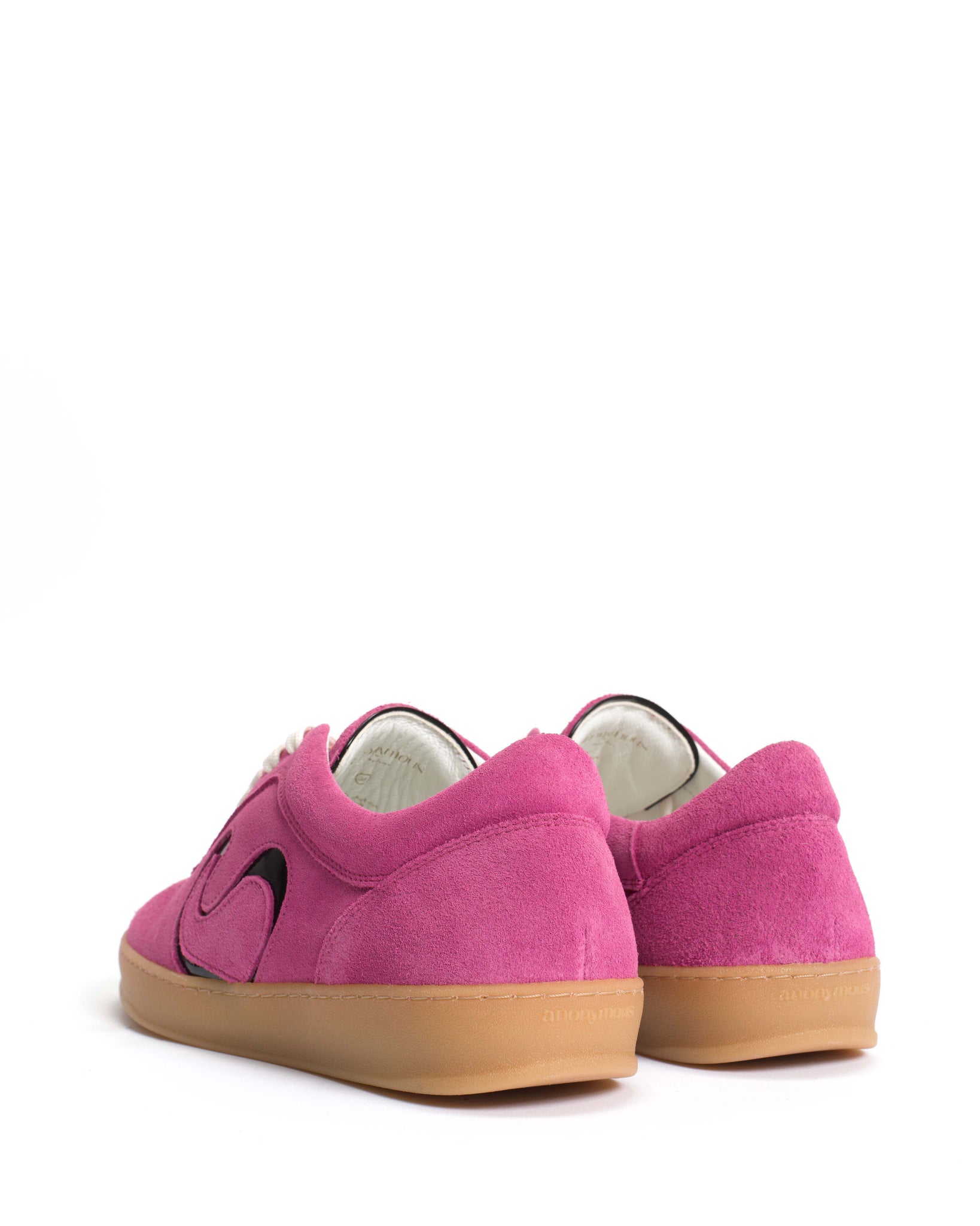Blaire Calf suede & polished soft calf Raspberry sorbet & black - Anonymous Copenhagen