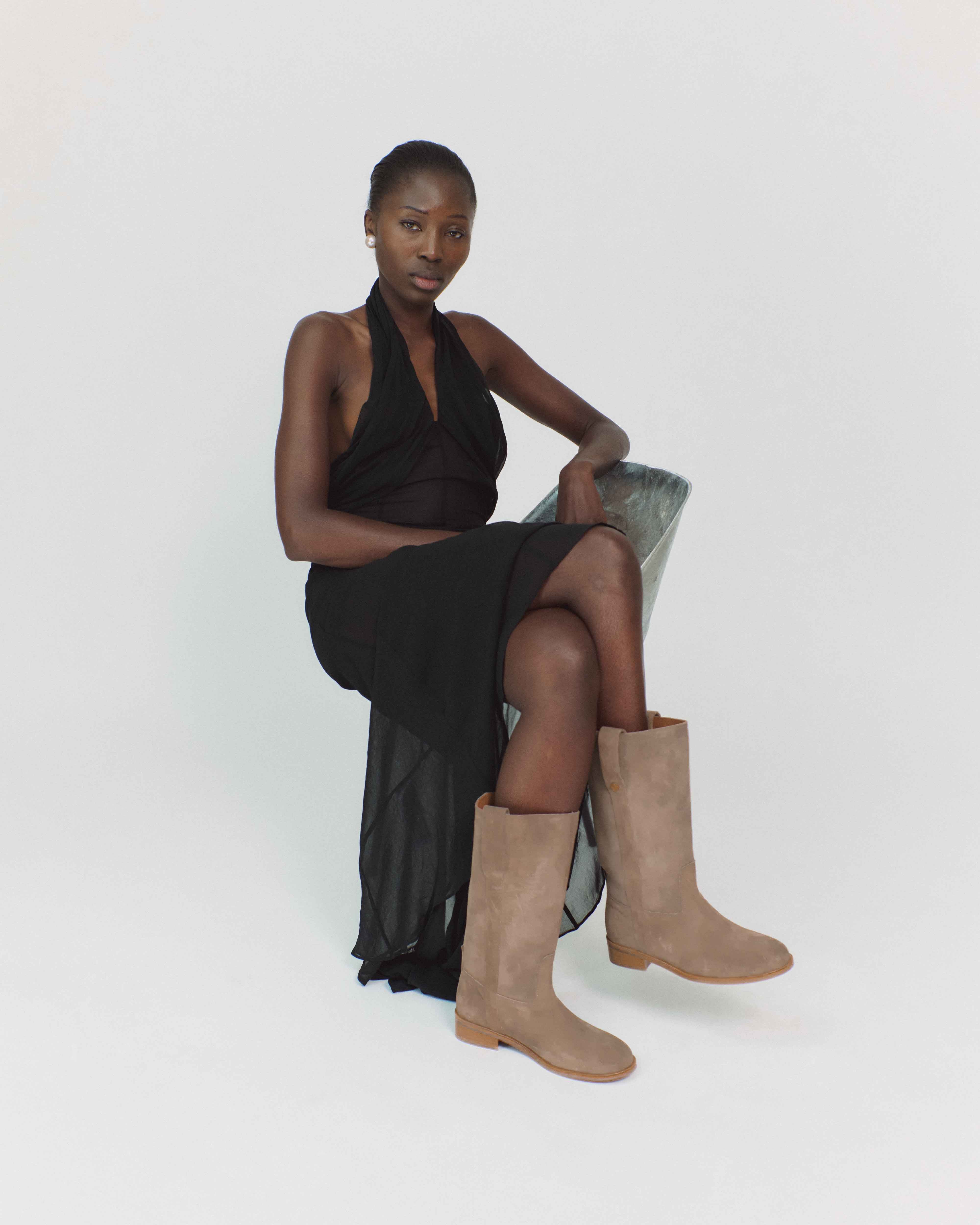 Brinesh Calf suede Mushroom