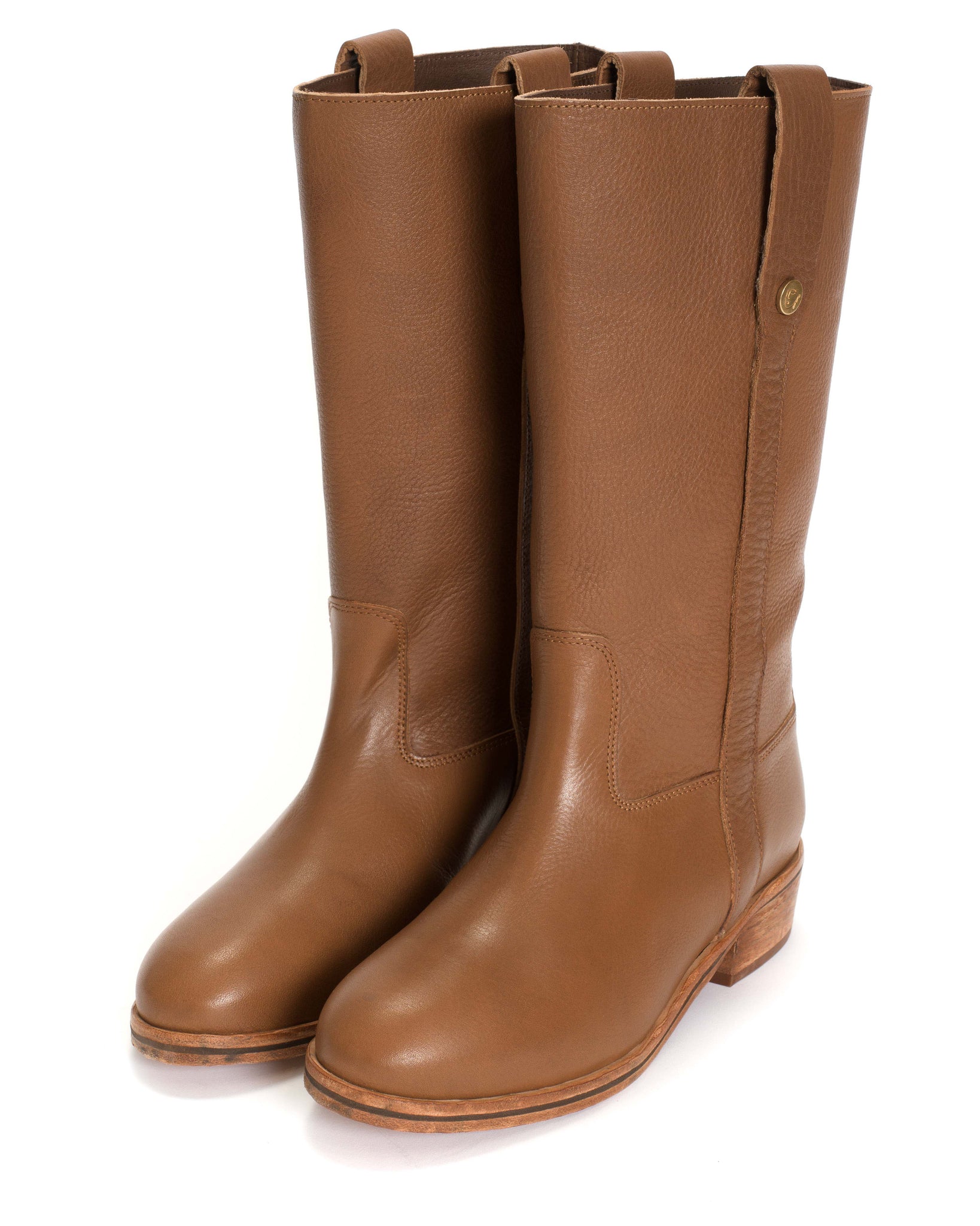 Brinesh Glossy grained vegetable tanned calf Cinnamon - Anonymous Copenhagen