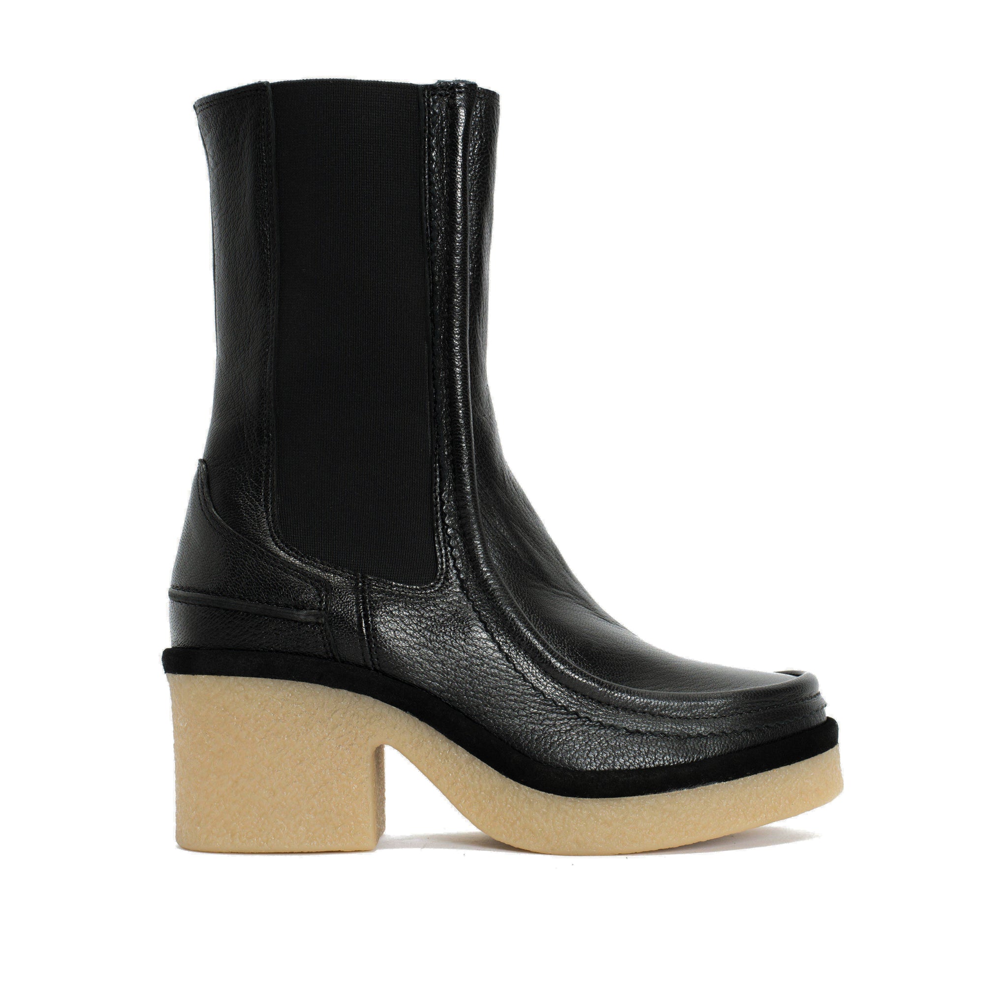 Chivi Grained soft calf & calf suede Black - Anonymous Copenhagen