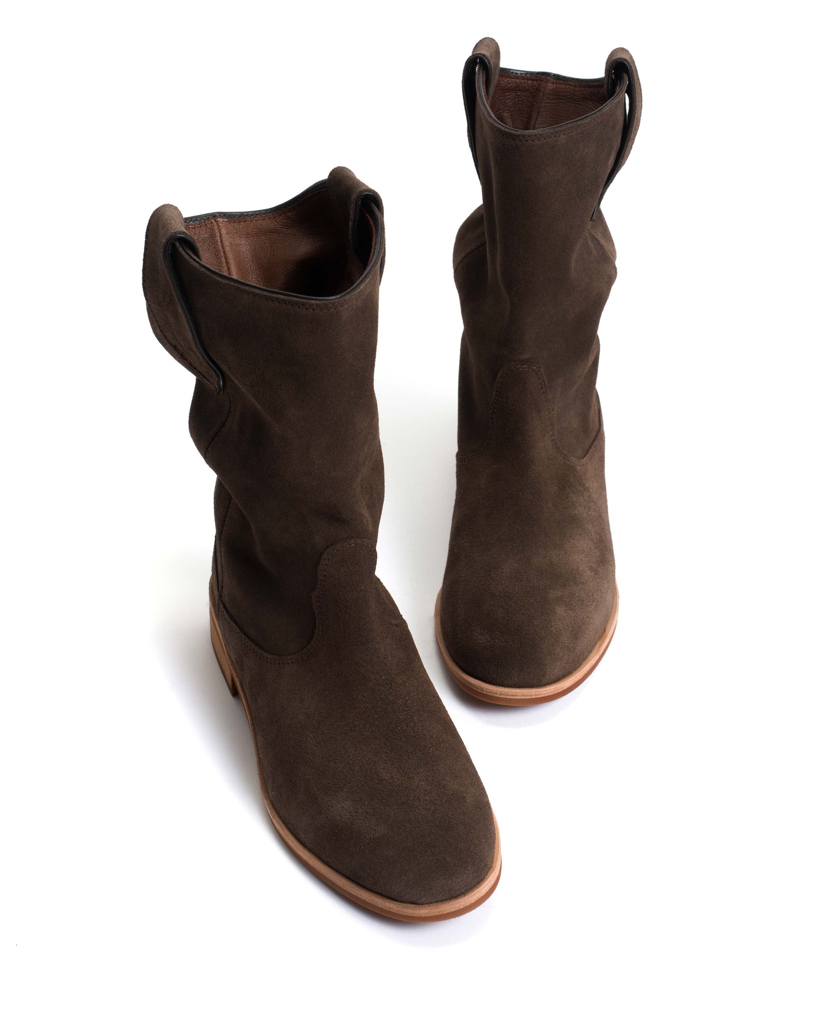 Claudia Calf suede Coffee brown - Anonymous Copenhagen