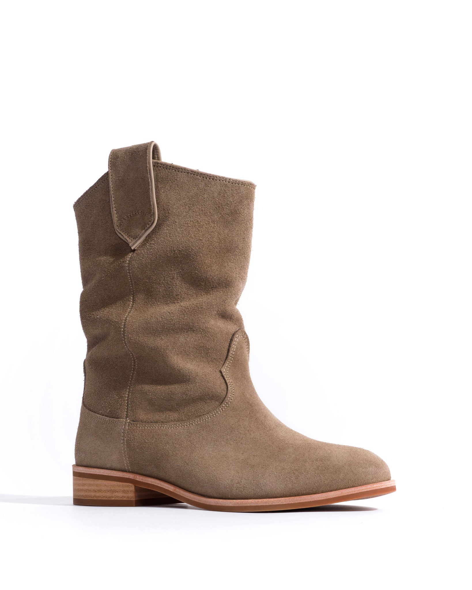 Claudia Calf suede Mushroom