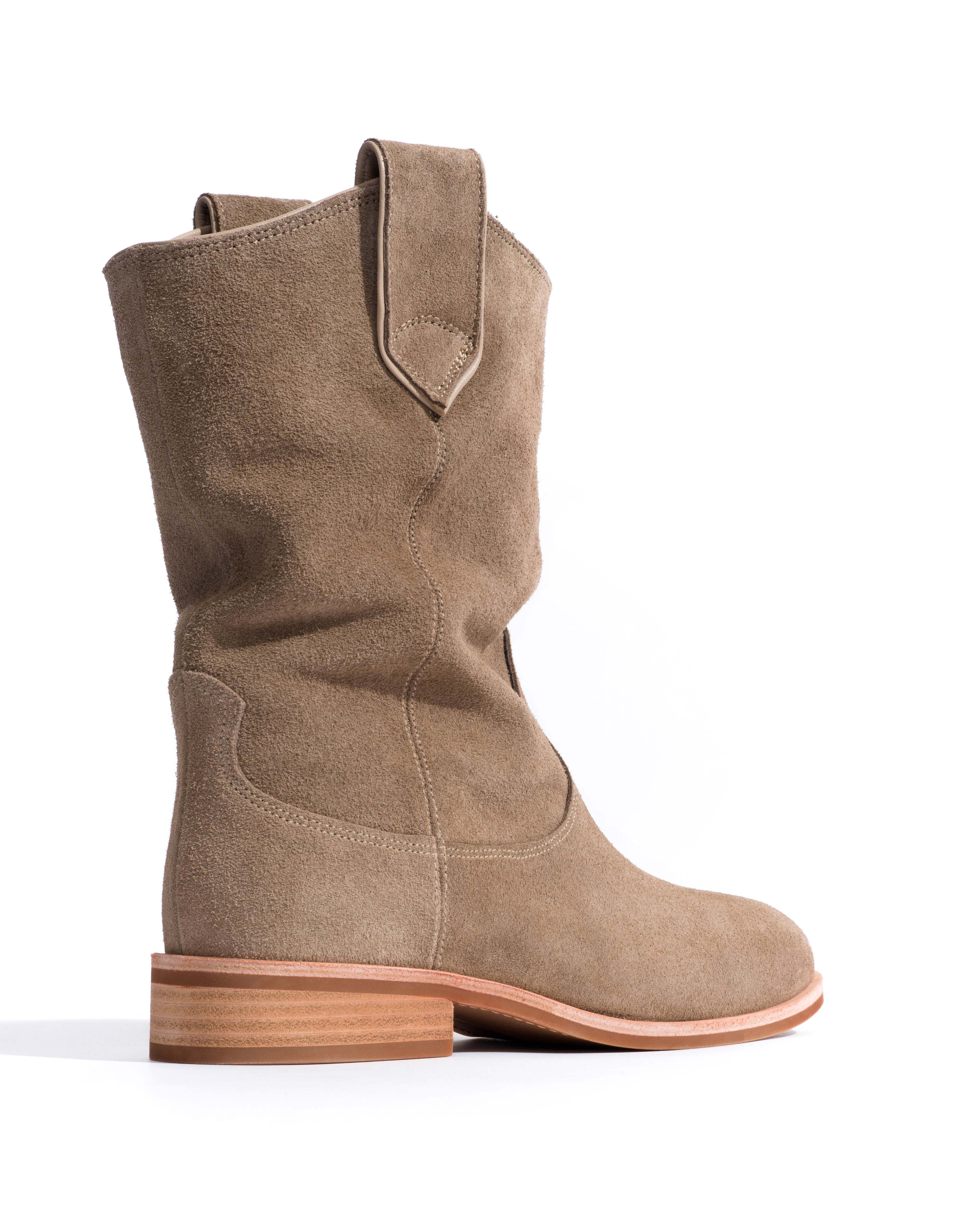 Claudia Calf suede Mushroom