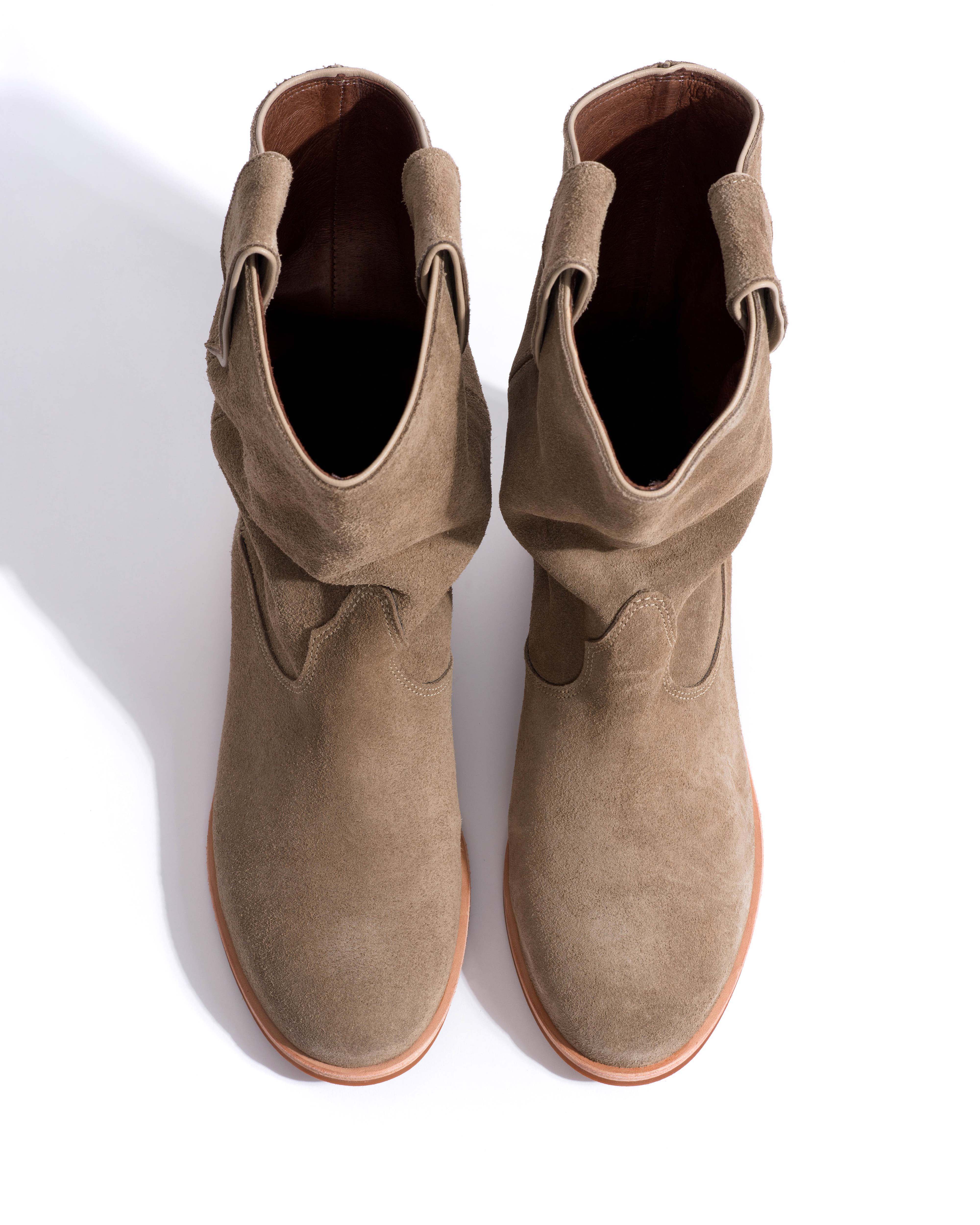 Claudia Calf suede Mushroom