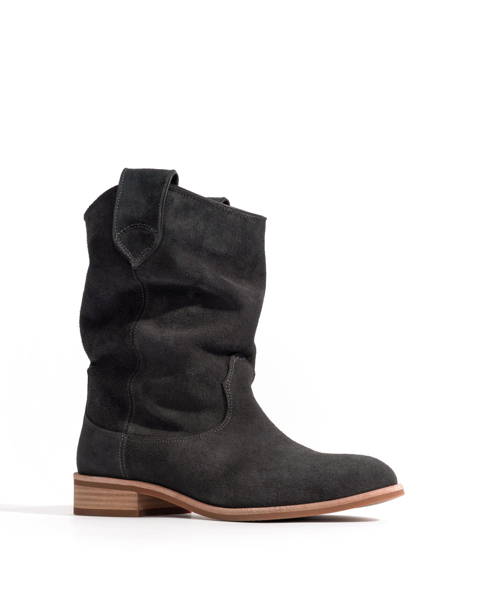 Claudia Calf suede Off black - Anonymous Copenhagen