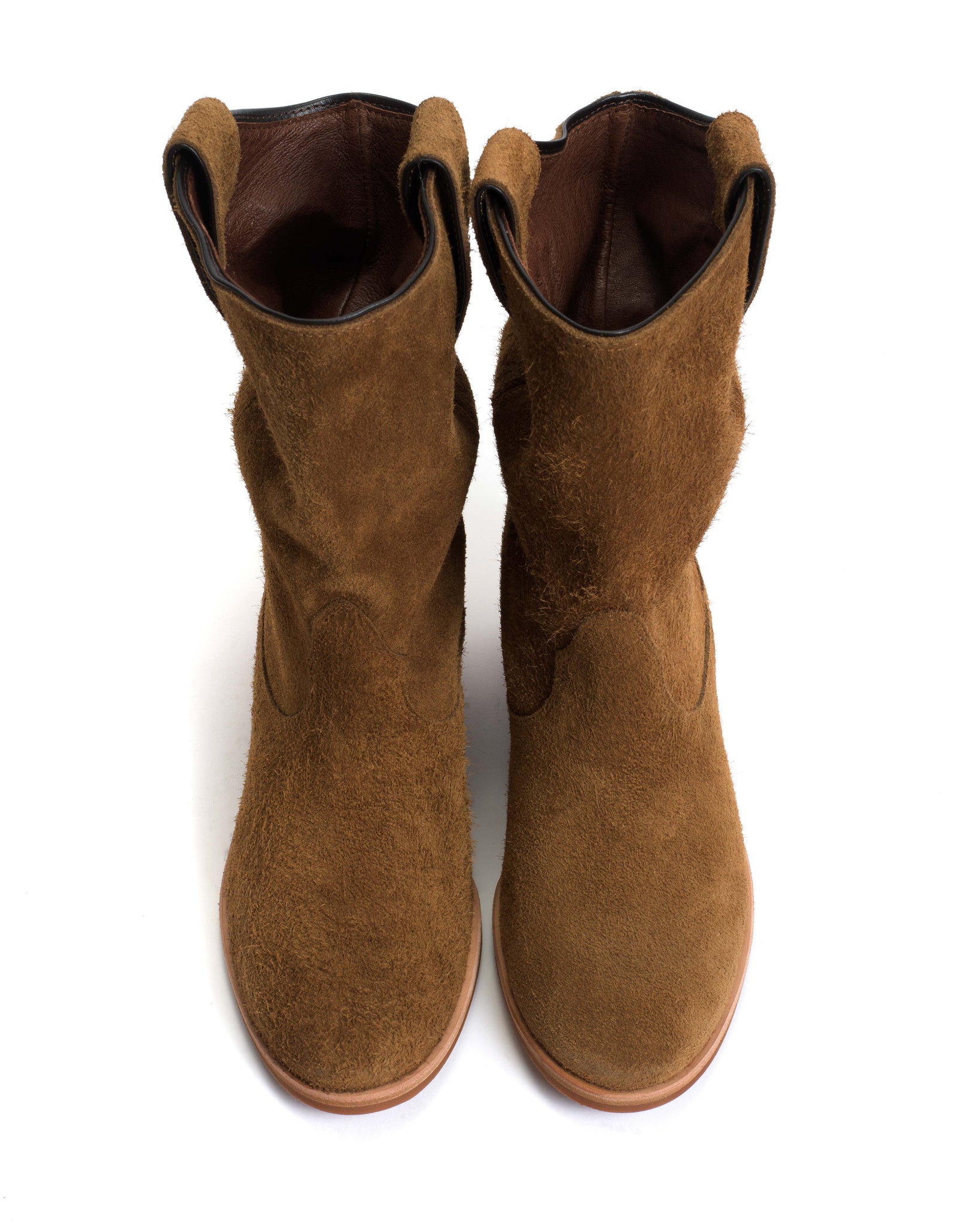 Claudia Plushed calf suede Cinnamon - Anonymous Copenhagen