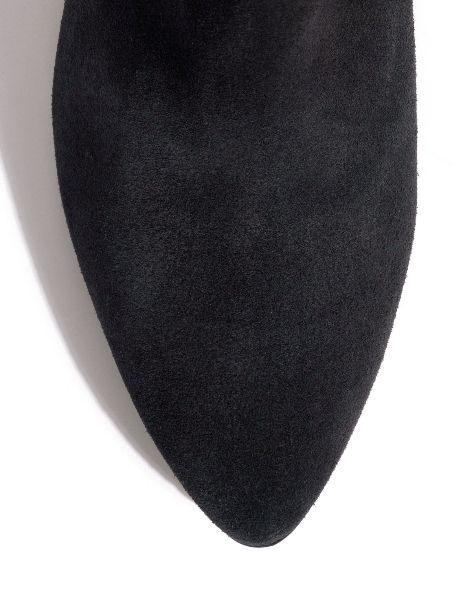 Clivia 50 cone Calf suede Off black - Anonymous Copenhagen