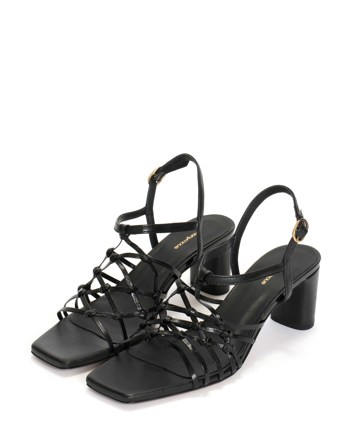 Coco 60 hand-braided Hand-braided leather Black