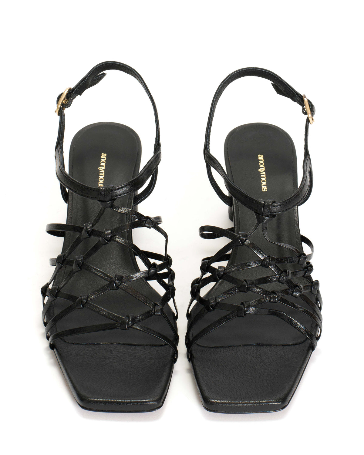 Coco 60 hand-braided Hand-braided leather Black