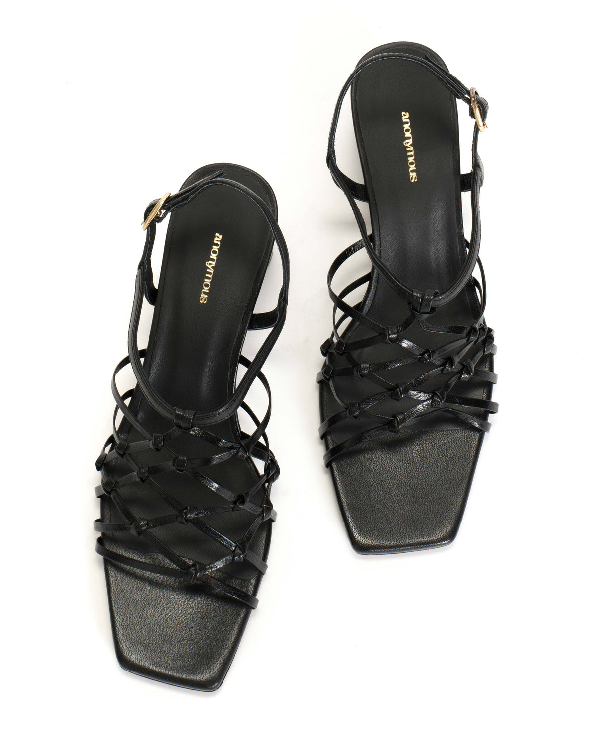 Coco 60 hand-braided Hand-braided leather Black