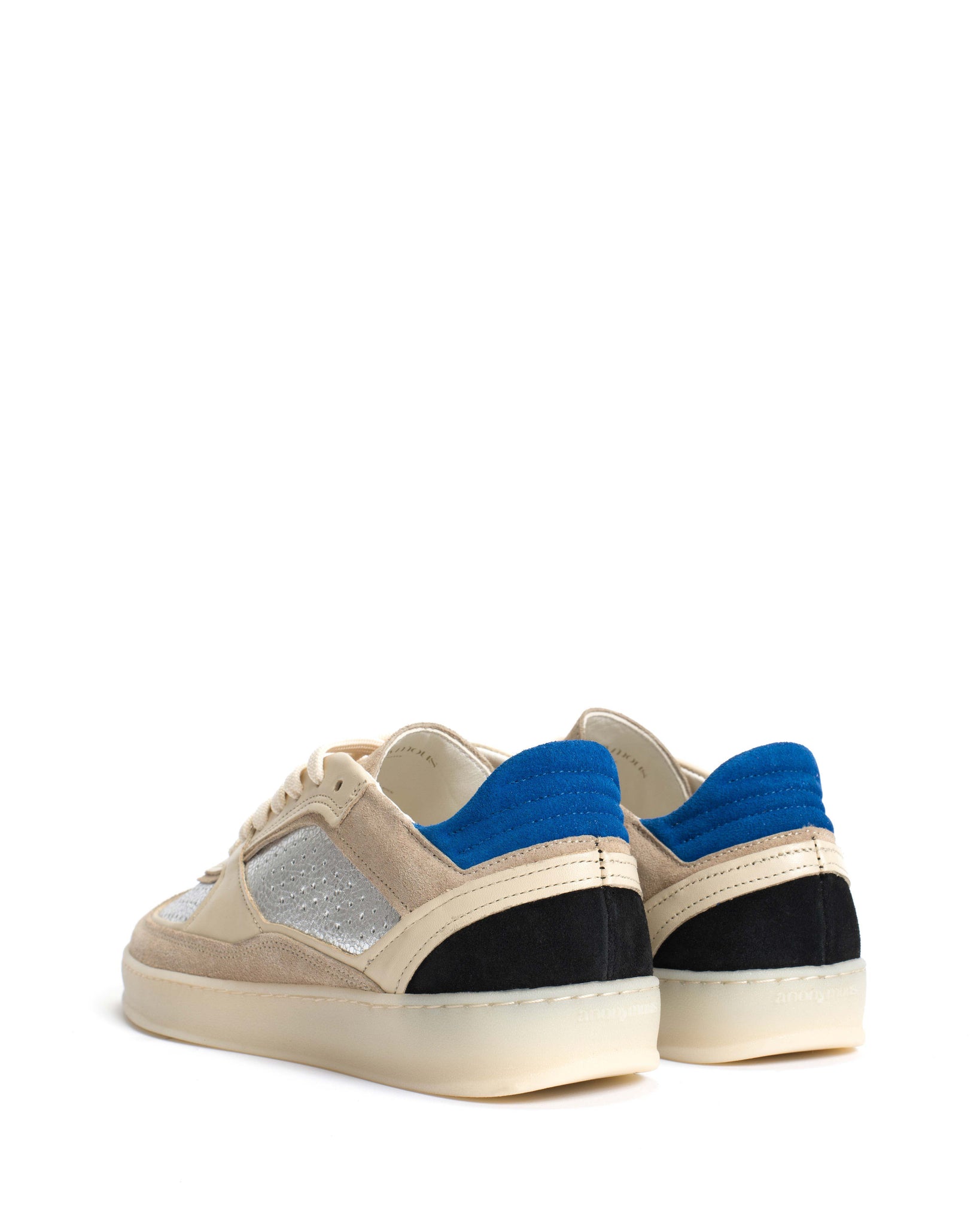 Dabbie Calf suede White sand & silver mix