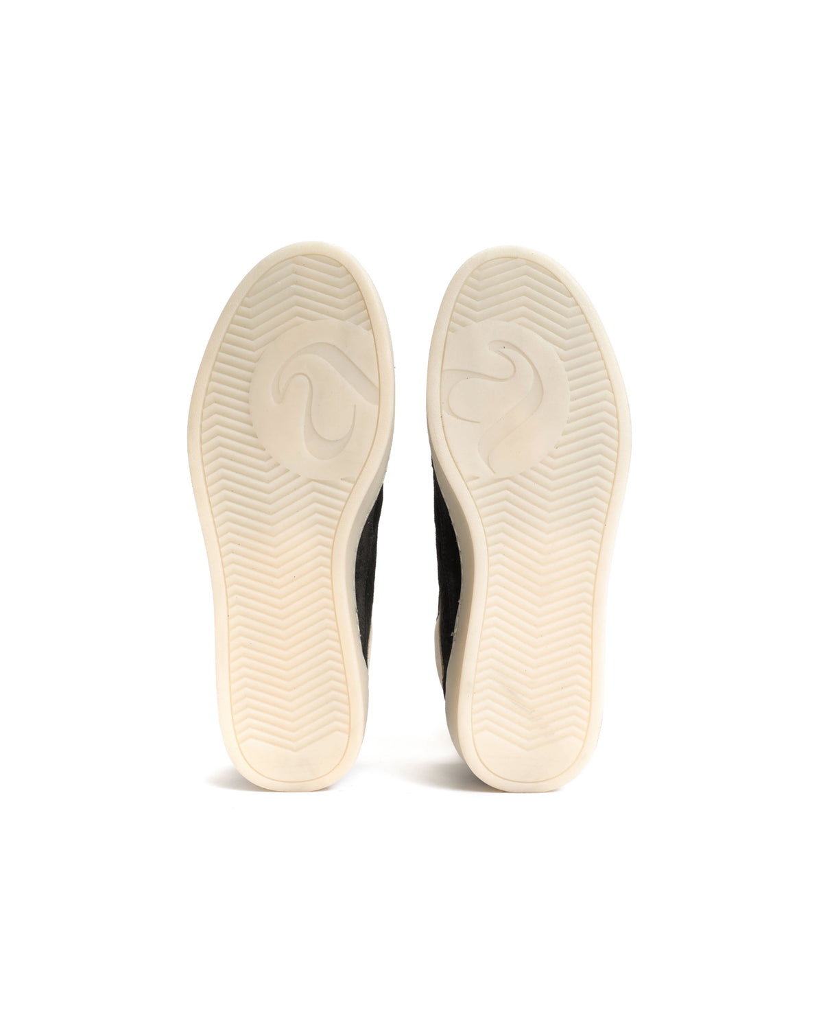 Dabbie Calf suede & sleek leather Black & white sand