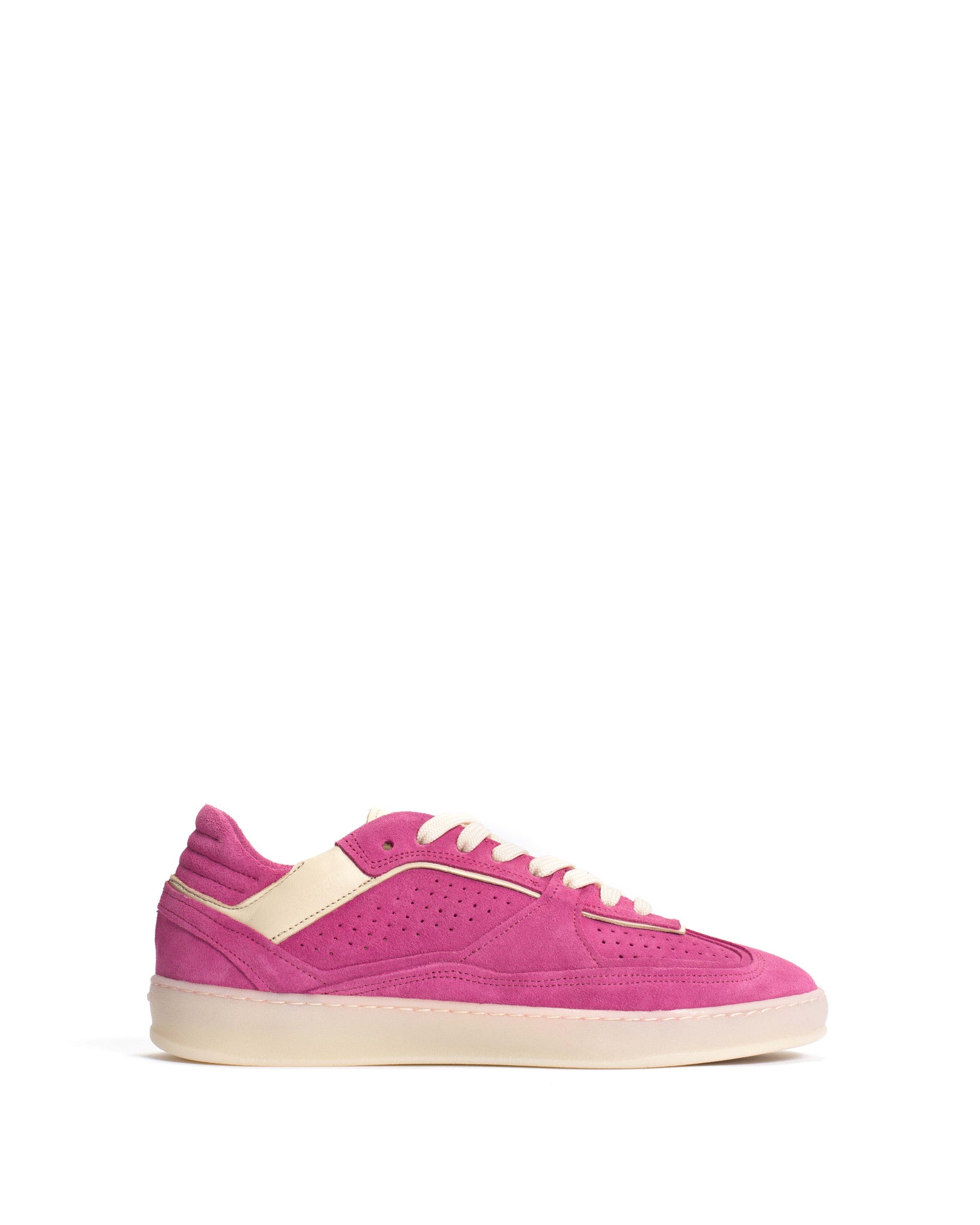 Dabbie Calf suede & sleek leather Raspberry sorbet & white sand - Anonymous Copenhagen