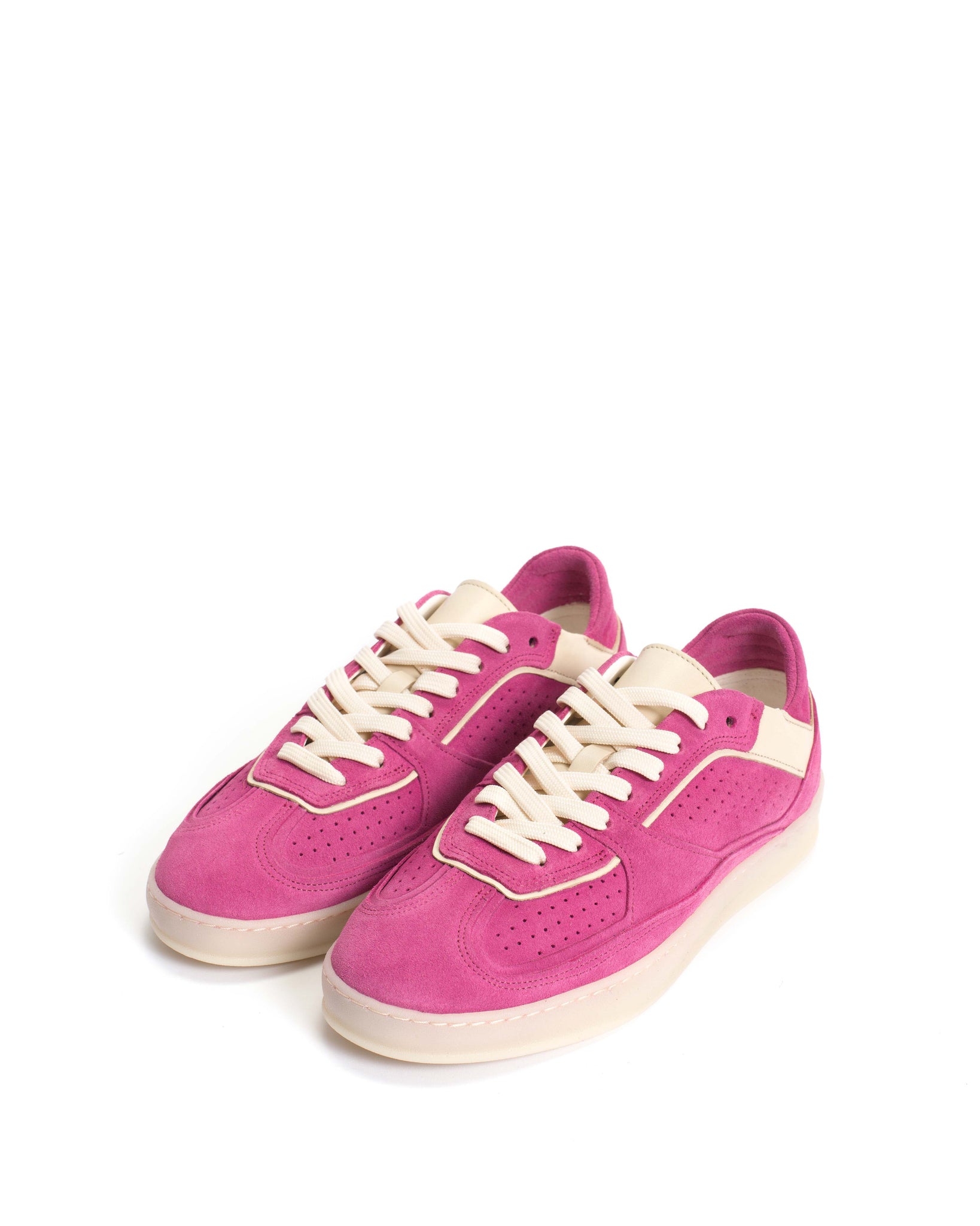 Dabbie Calf suede & sleek leather Raspberry sorbet & white sand - Anonymous Copenhagen