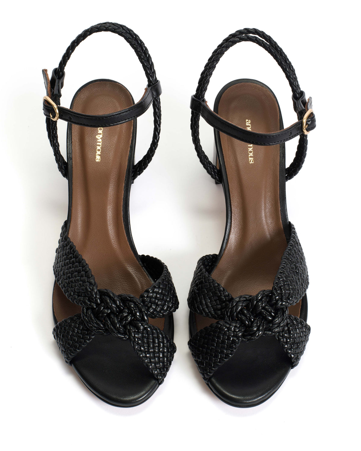 Dilaya 55 hand-braided Hand-braided leather Black