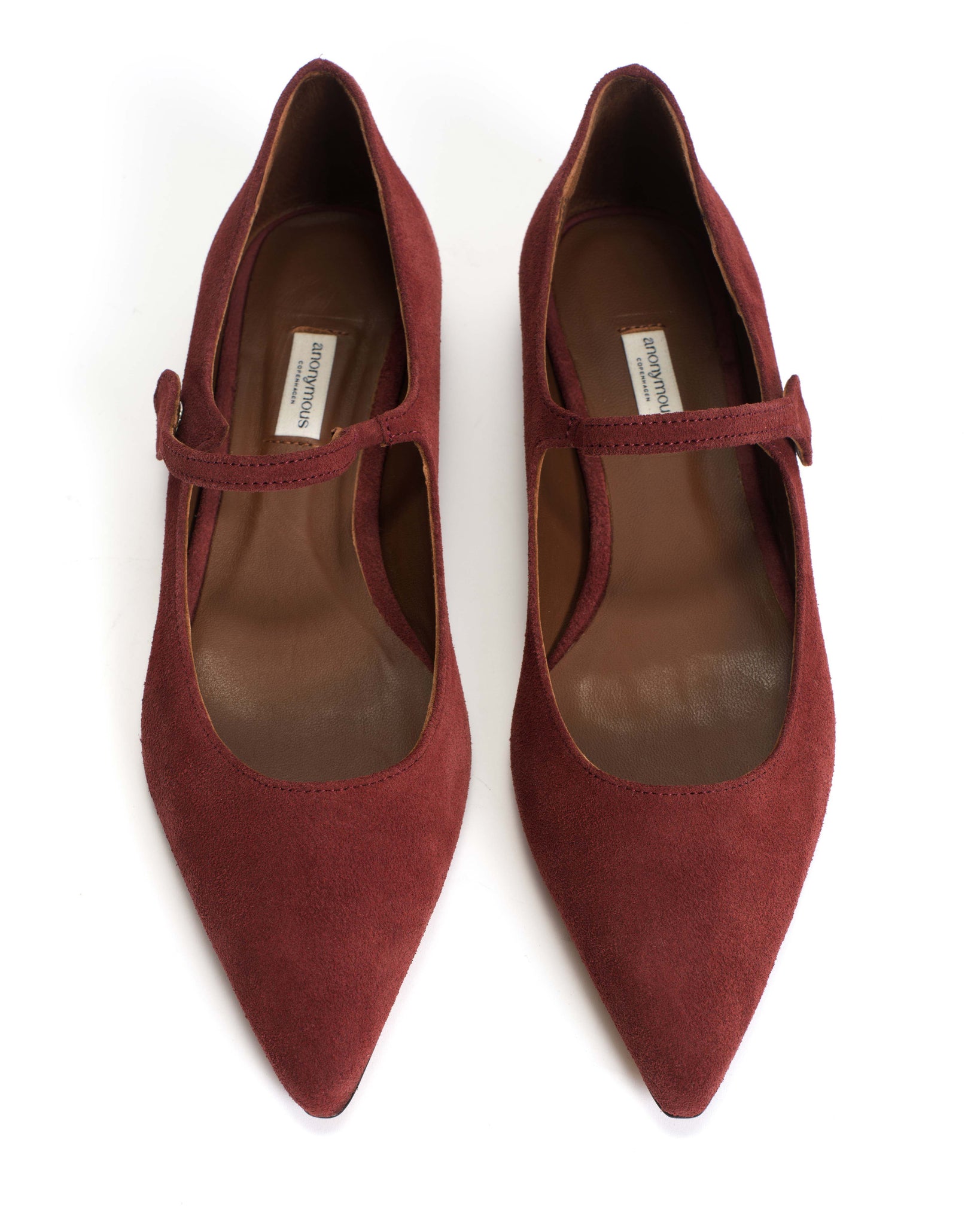 Fifi Calf suede Pomegranate - Anonymous Copenhagen