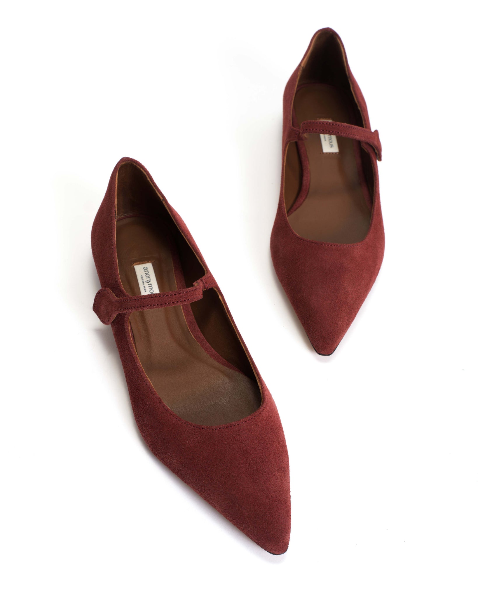 Fifi Calf suede Pomegranate - Anonymous Copenhagen