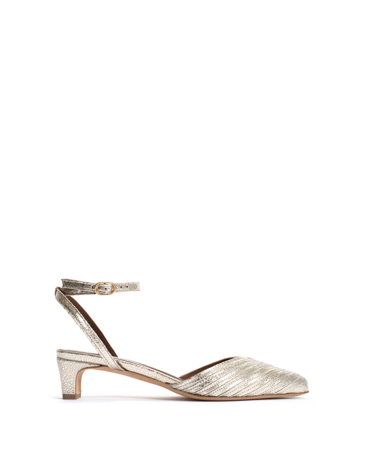 anonymous copenhagen Givia 40 Crackled metallic goat Champagne