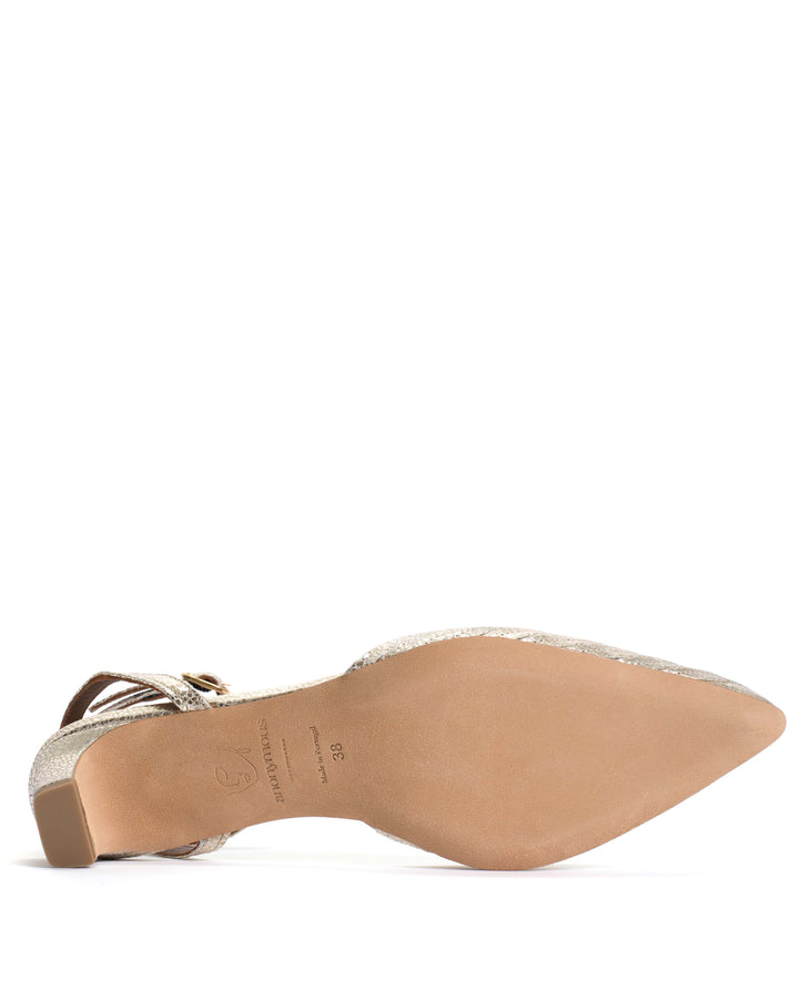 Givia 40 Crackled metallic goat Champagne | Anonymous